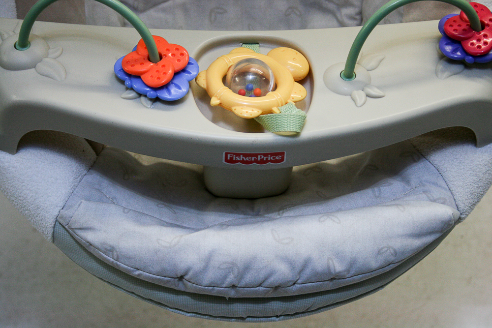 Peg Perego Pliko Switch Stroller and Fisher Price Nature's Touch Cradle Swing