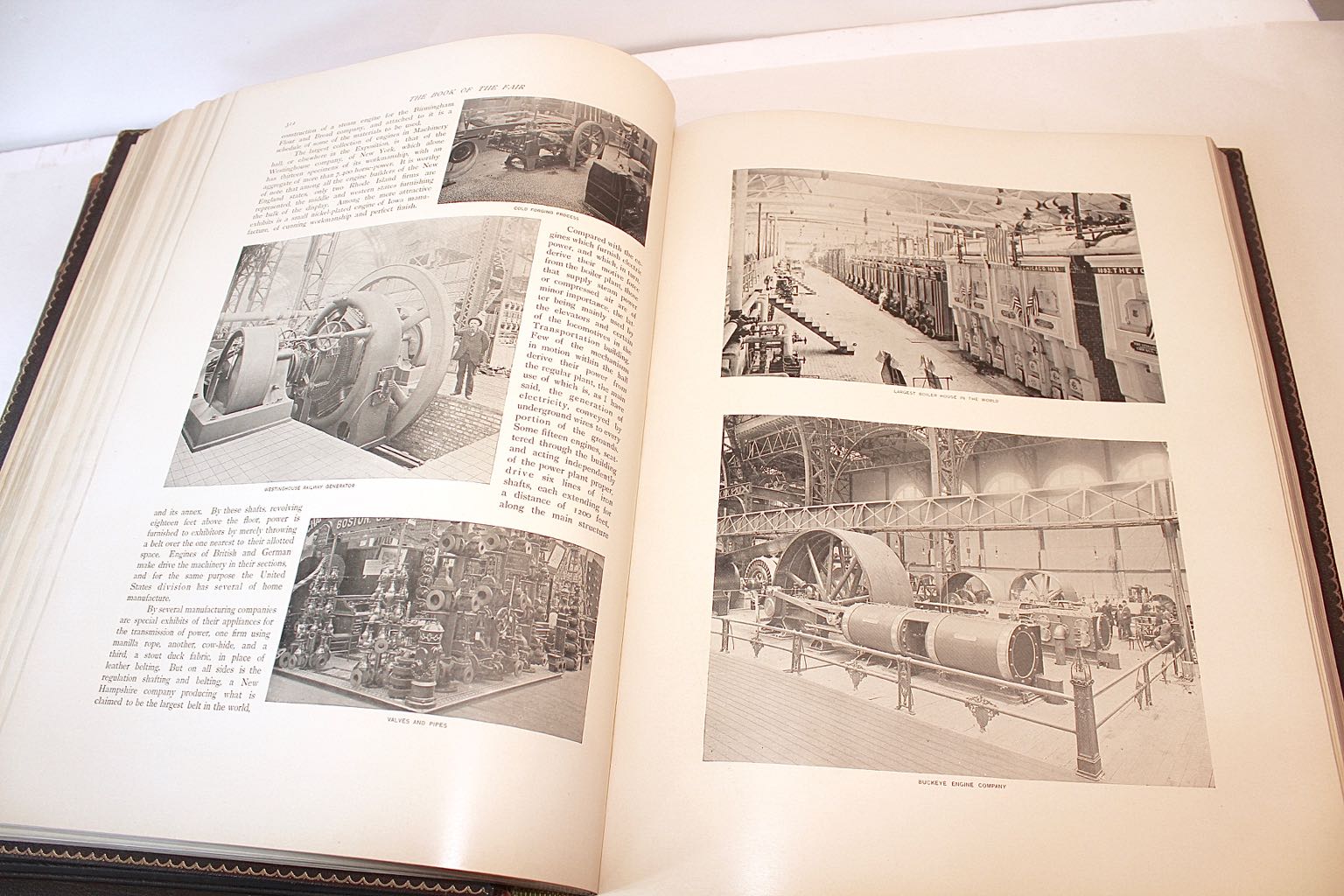 1893 Columbian Exposition "Book of the Fair", Illustrated Portfolio, & Glass Bell