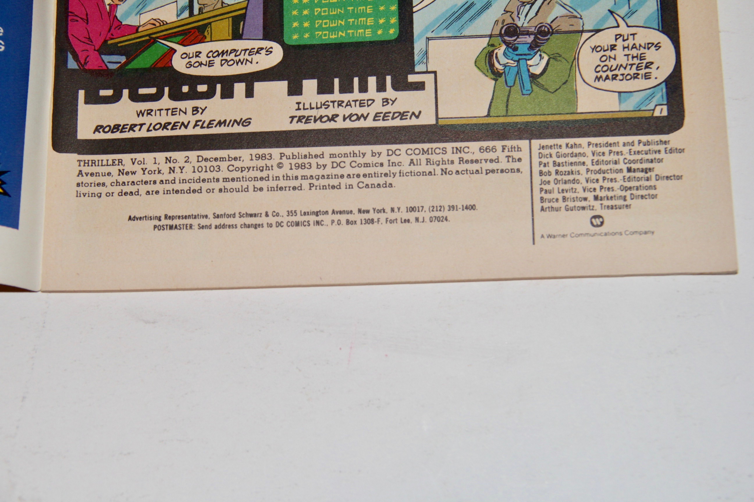 Near Complete "Thriller" Comic Series