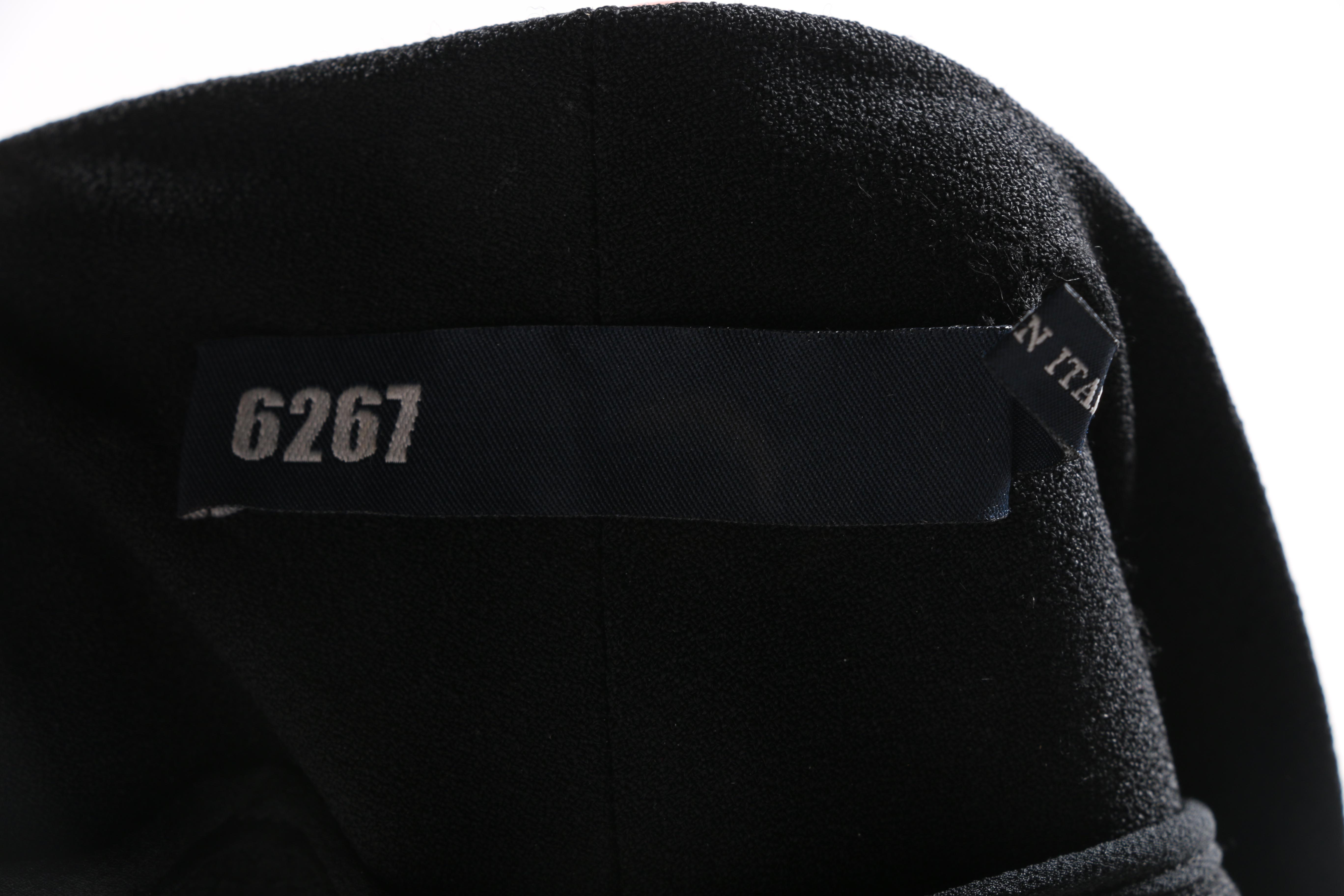 6267 Black Cocktail Dress With Ruched Detailing