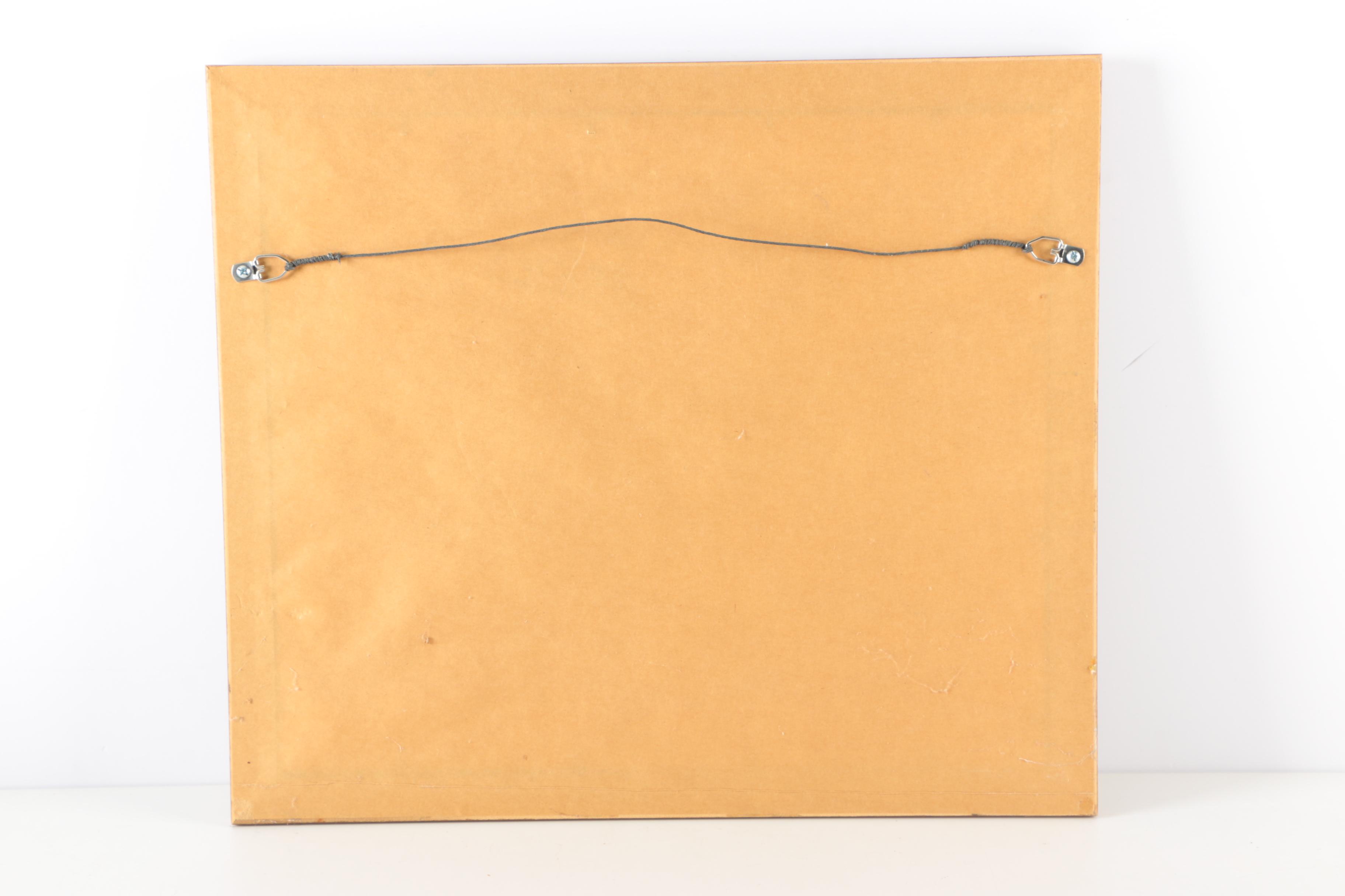 1972 Carol Houck Serigraph on Paper "Pampered Pets"