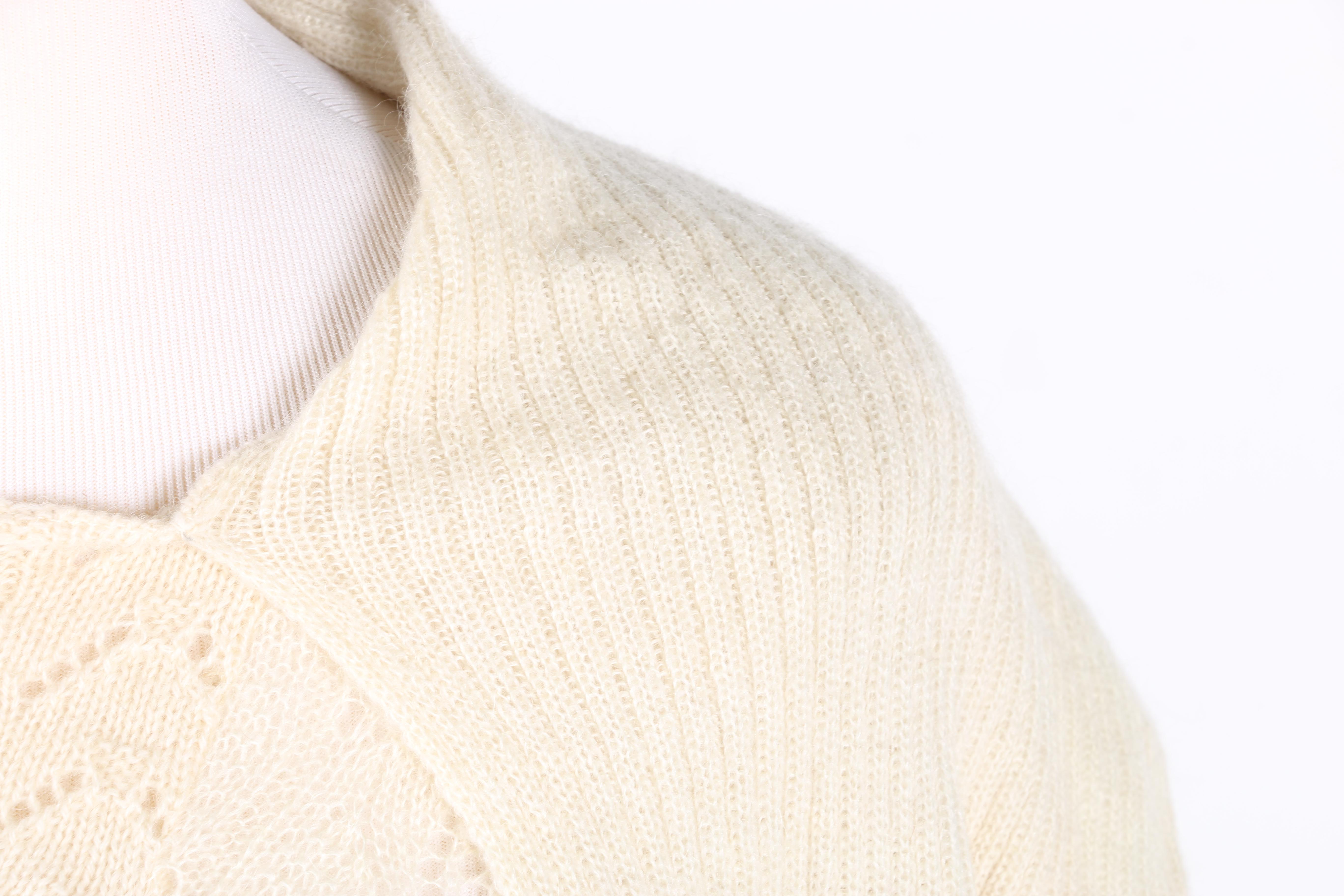 Dolce & Gabbana Cream Knit Sweater