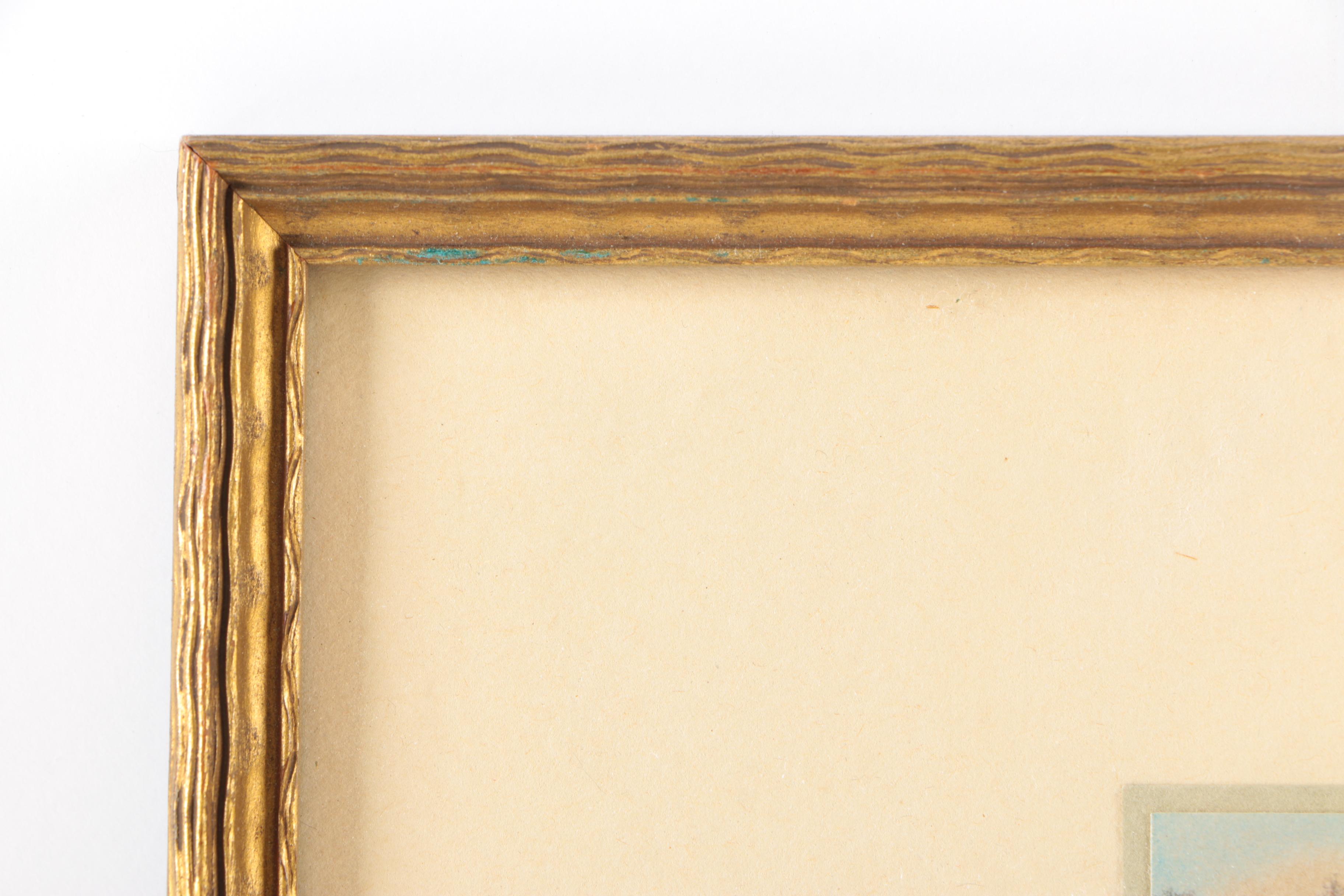 Hand Colored Photograph Print on Paper "Mt. Washington + the Space" by Sawyer