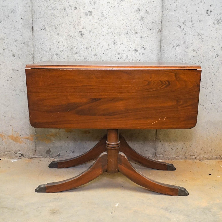 Duncan Phyfe Style Drop-Leaf Dining Table