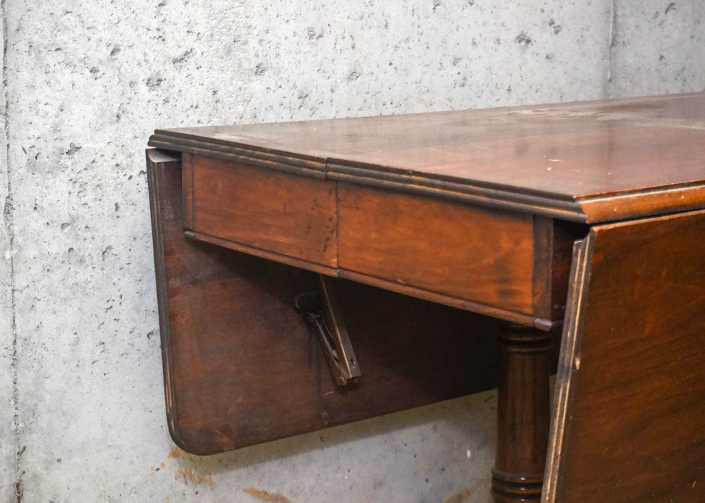 Duncan Phyfe Style Drop-Leaf Dining Table