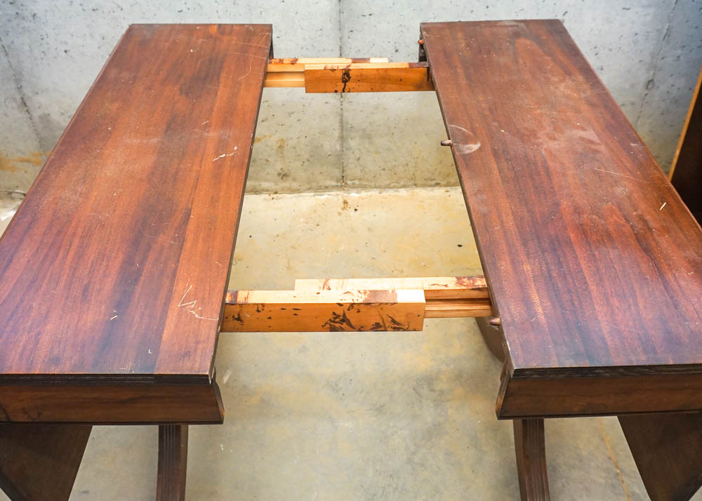 Duncan Phyfe Style Drop-Leaf Dining Table