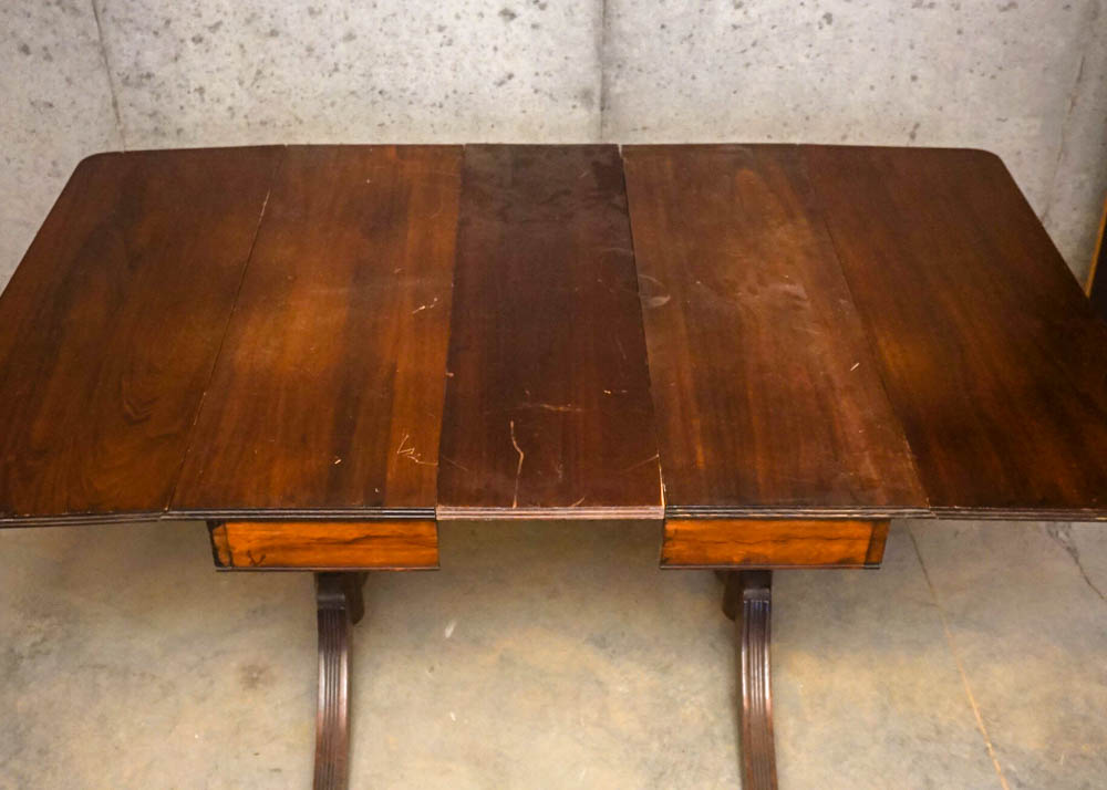 Duncan Phyfe Style Drop-Leaf Dining Table