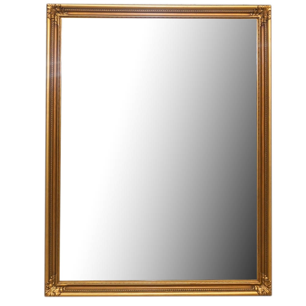 Gold Tone Carved Wall Mirror