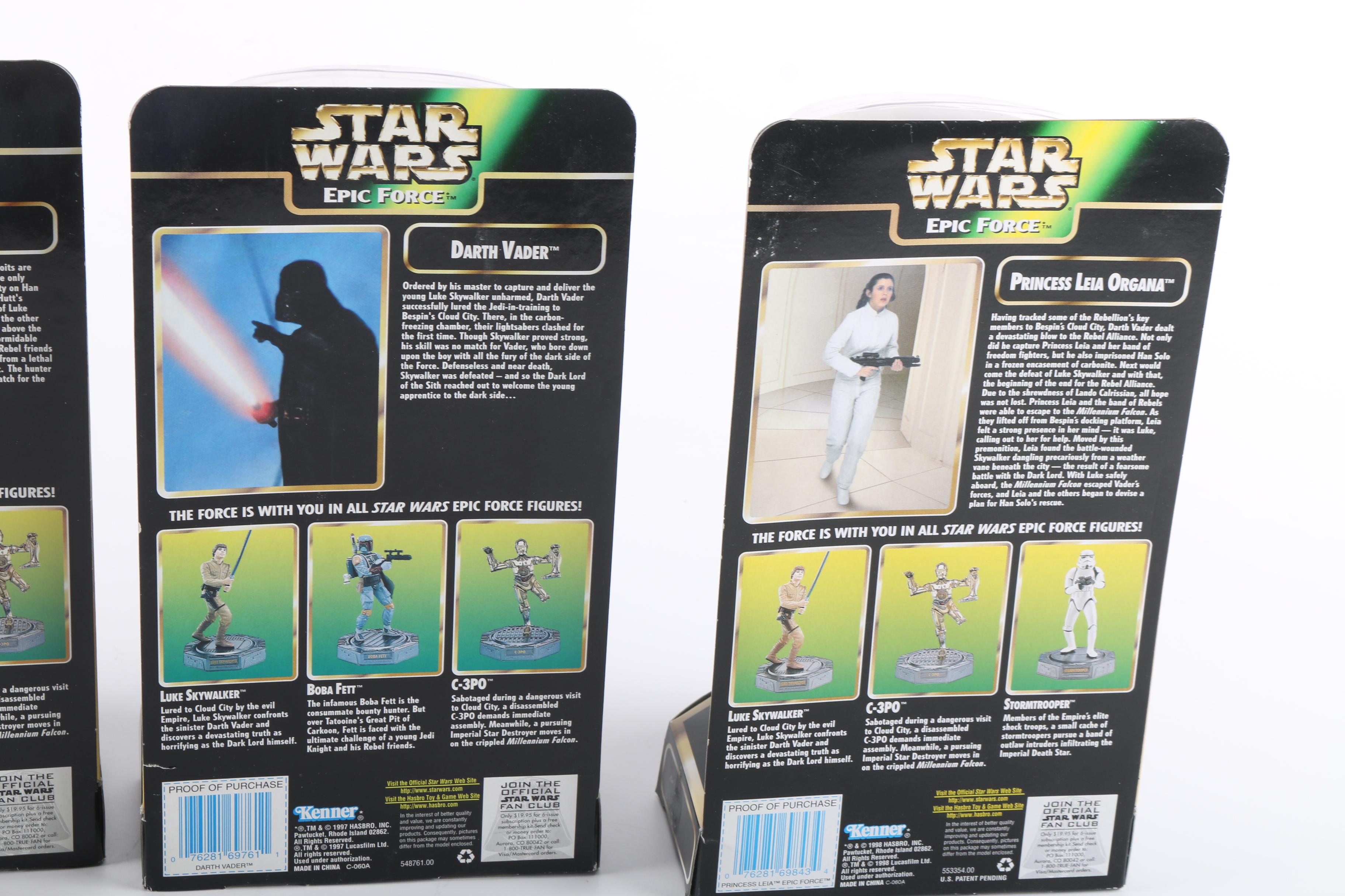Kenner "Epic Force" Sealed-on-Card "Star Wars"  Action Figures