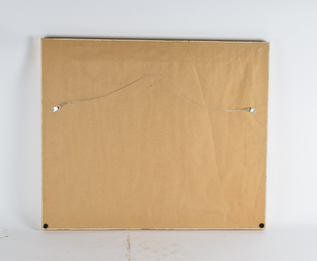 Embellished Offset Lithograph of Domestic Vignette