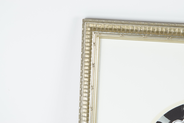 Black and White Photograph of Walt Disney with Mickey Mouse