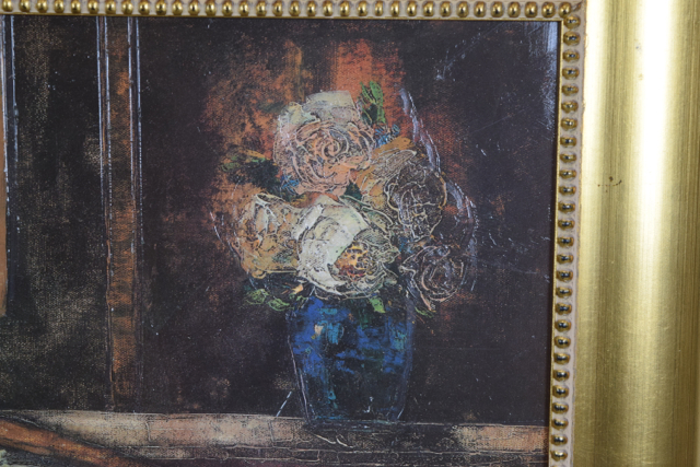 Embellished Offset Lithograph after Ludmila Curilova of Female Figure