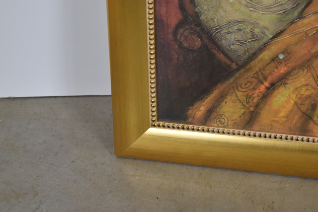 Embellished Offset Lithograph after Ludmila Curilova of Female Figure