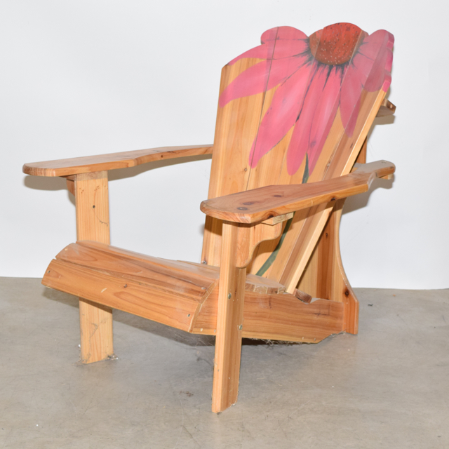 Hand Painted Pine Adirondack Chair