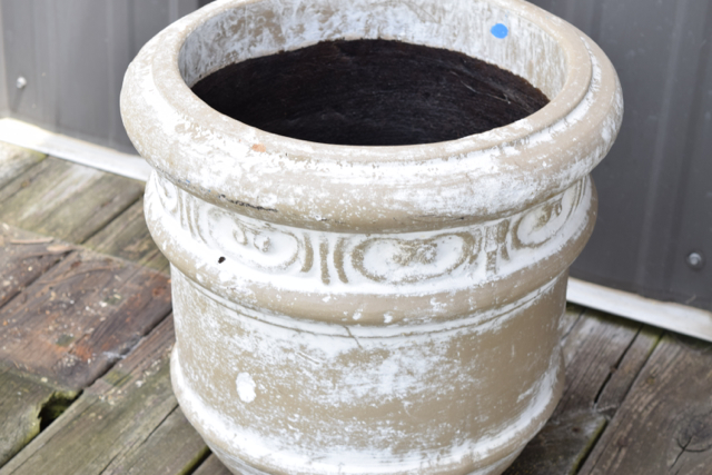 Whitewashed Terracotta Planter