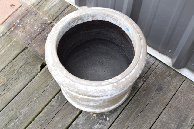 Whitewashed Terracotta Planter