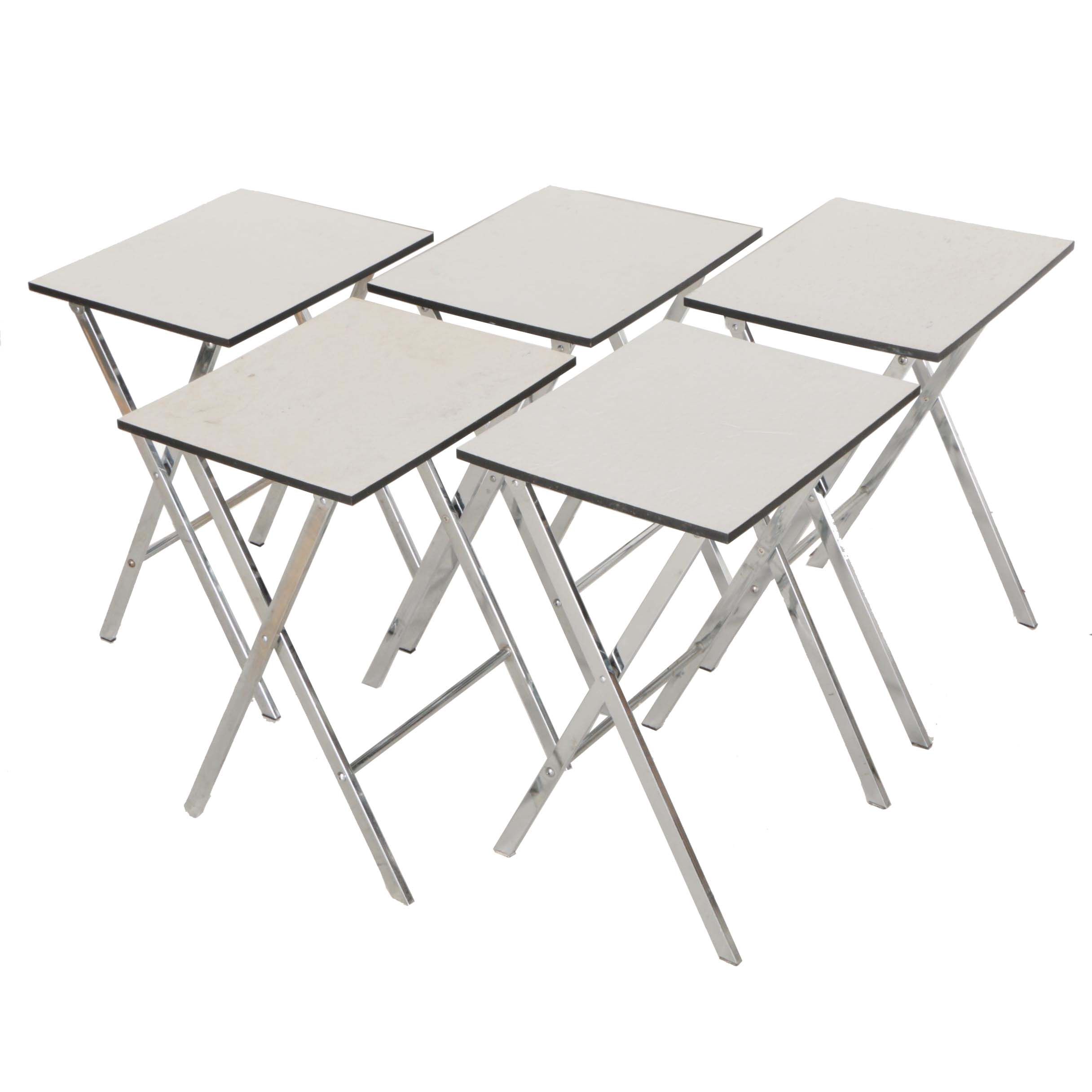 Vintage Modernist Style Folding Tables by Artex