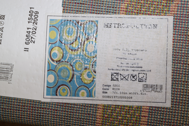 Modern Machine Made "Metropolitan Lounge" Area Rug