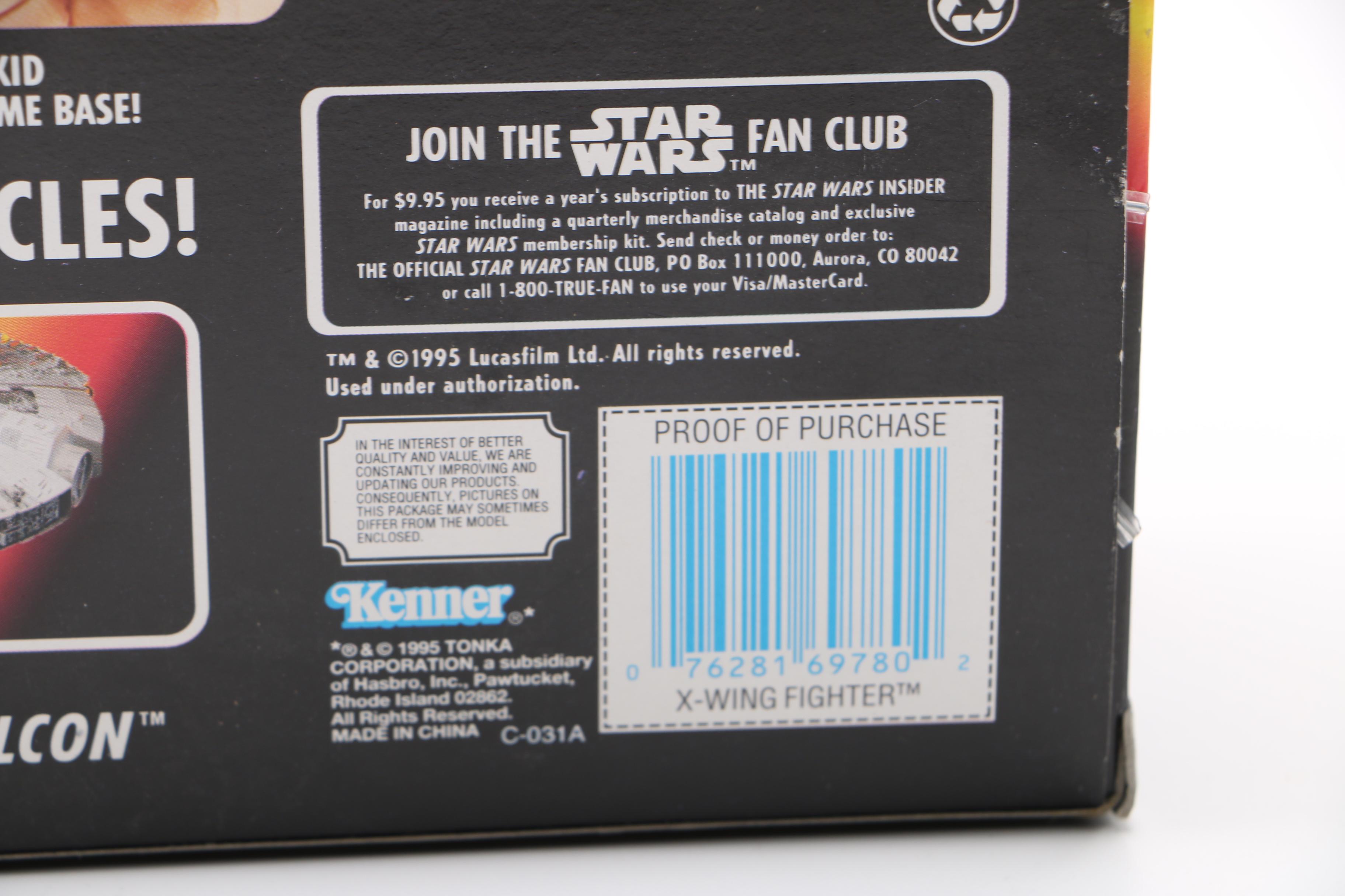 "Star Wars" Electronic Millennium Falcon and X-Wing Fighter Action Figures