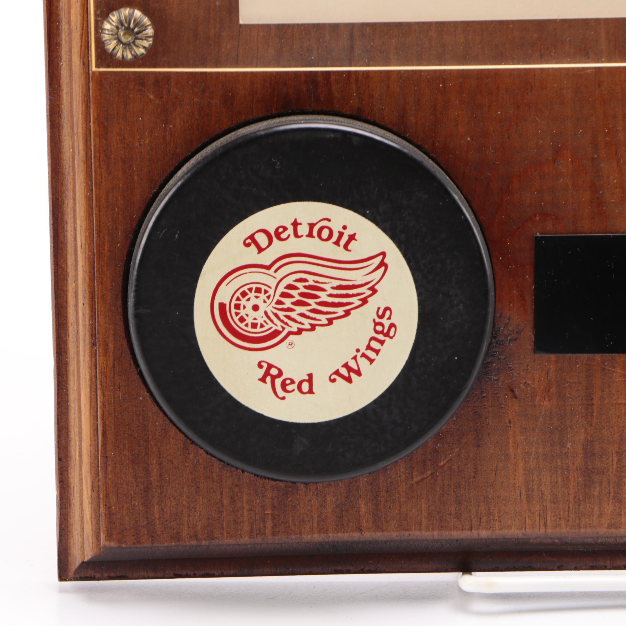 Steve Yzerman and Mario Lemieux Plaque With Photograph