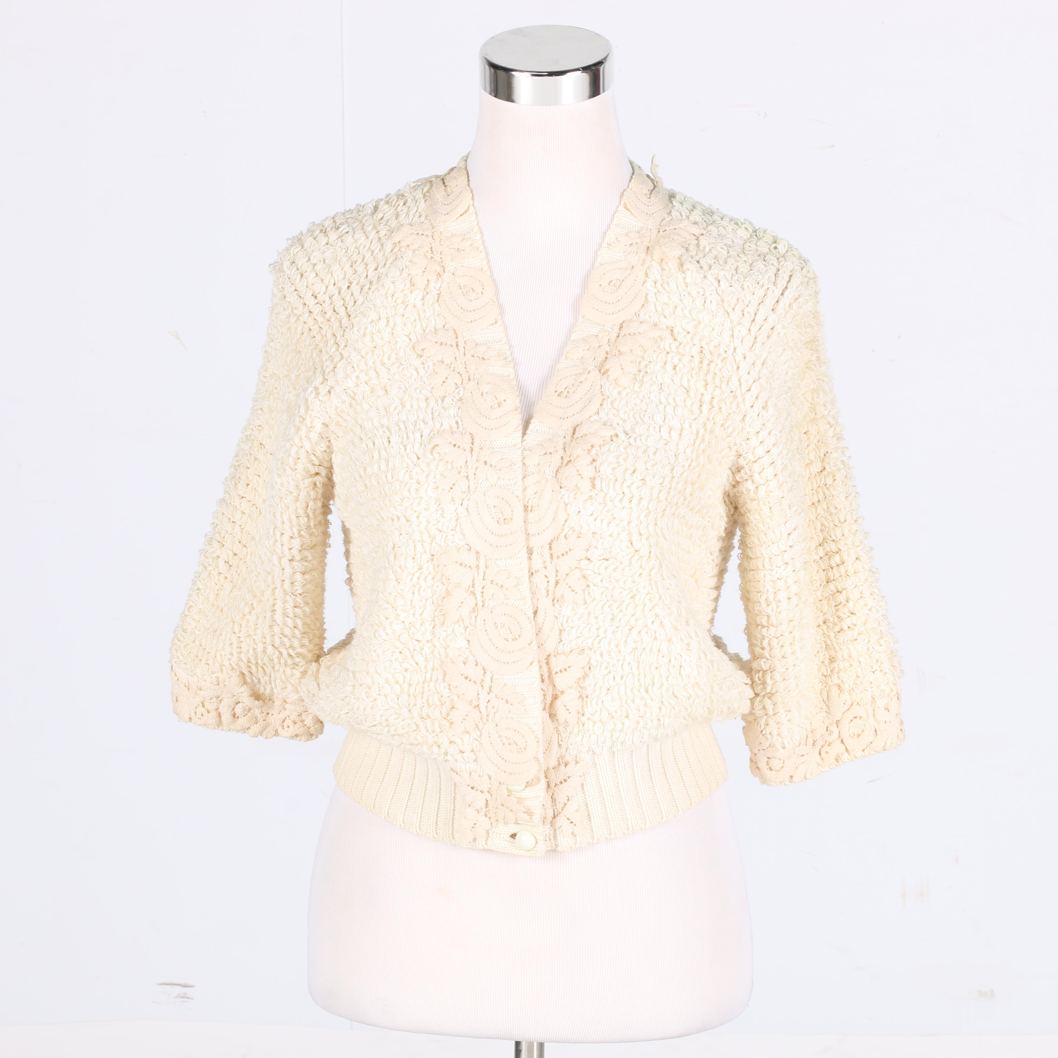 Chloé Ultimo Cream Knit Cardigan