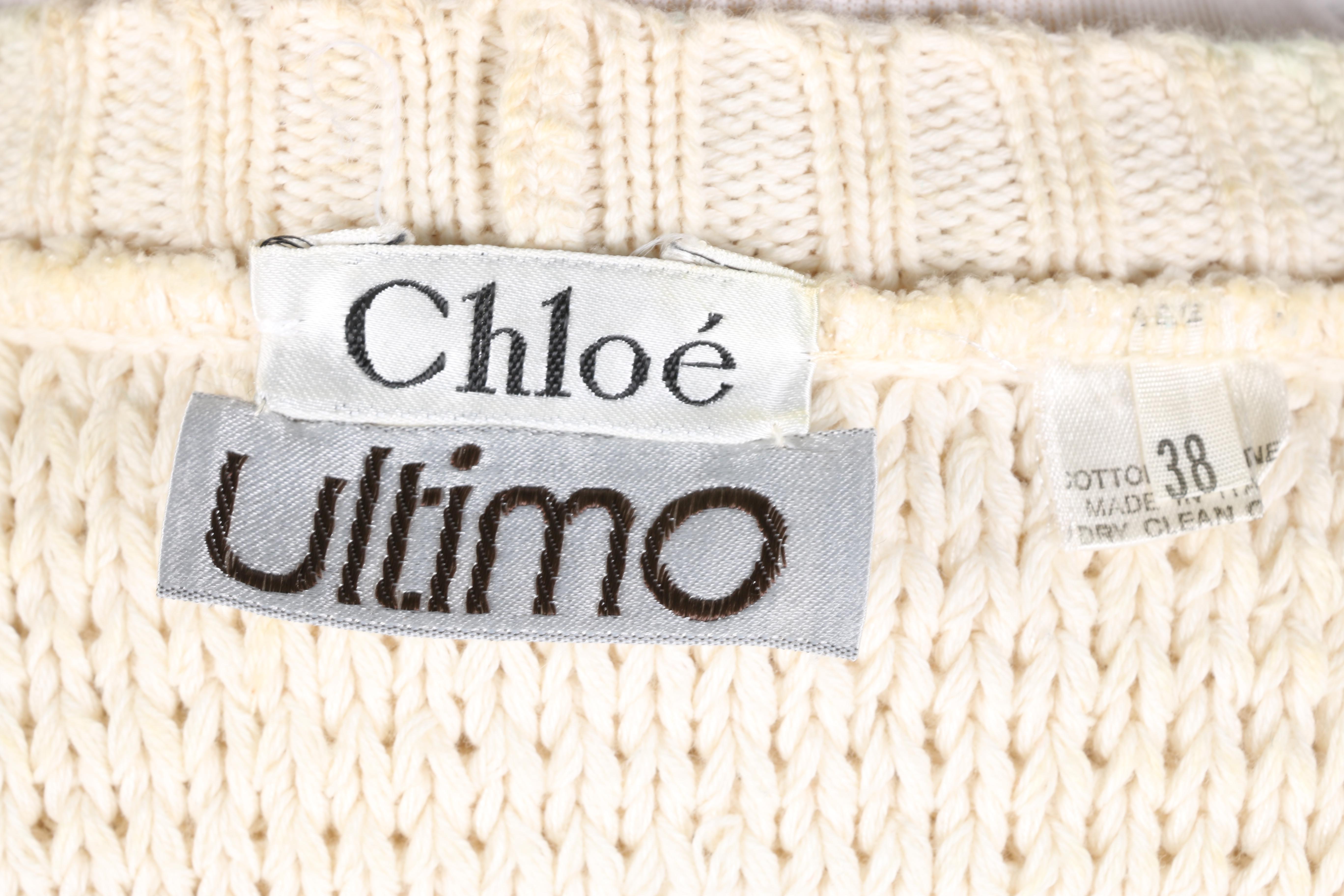 Chloé Ultimo Cream Knit Cardigan