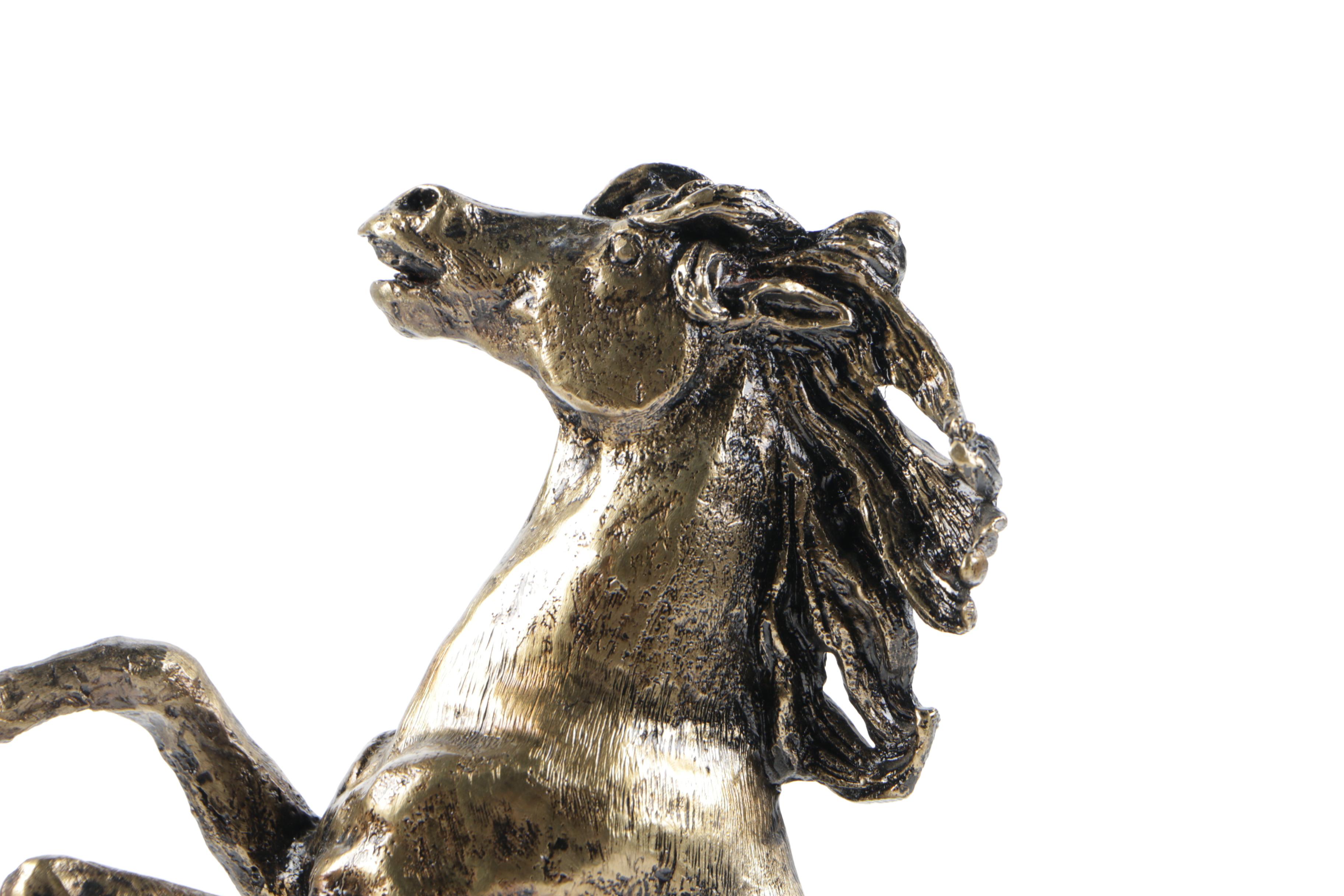 1981 Wally Shoop Cast Bronze Sculpture of a Horse