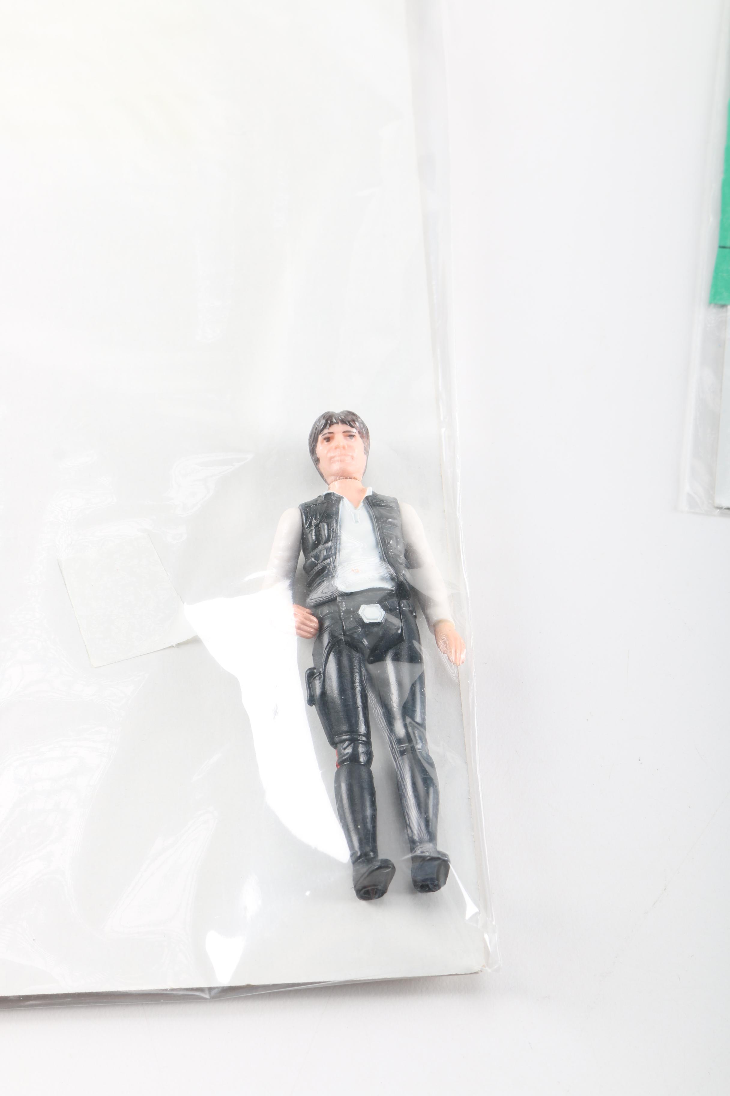 "Star Wars" Han Solo, Luke Skywalker, and Chewbacca Figures