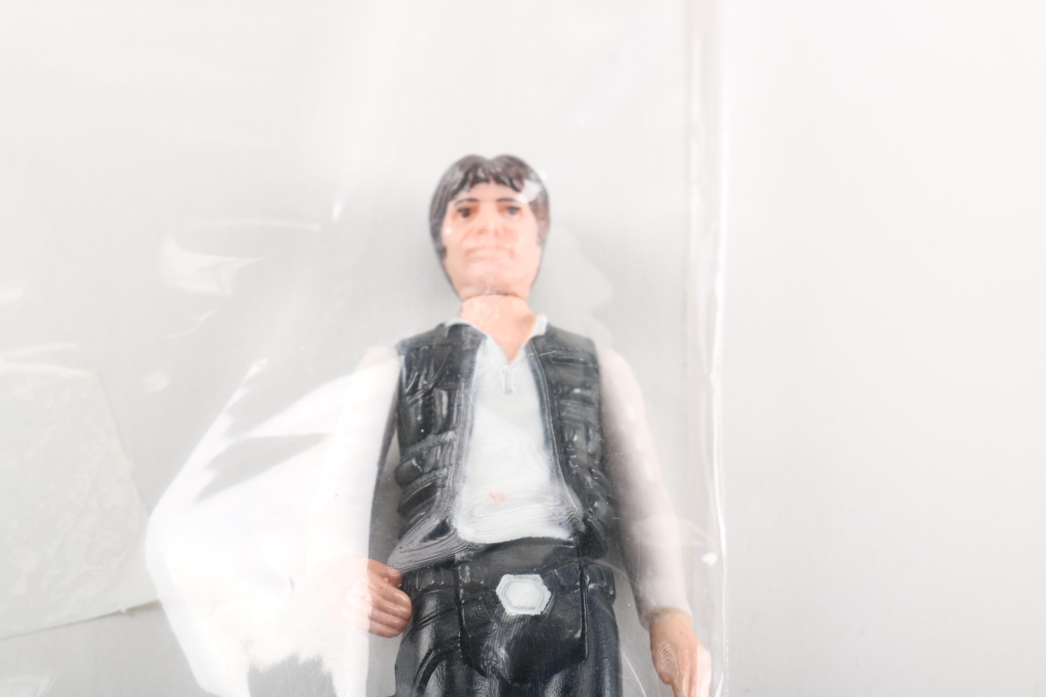 "Star Wars" Han Solo, Luke Skywalker, and Chewbacca Figures