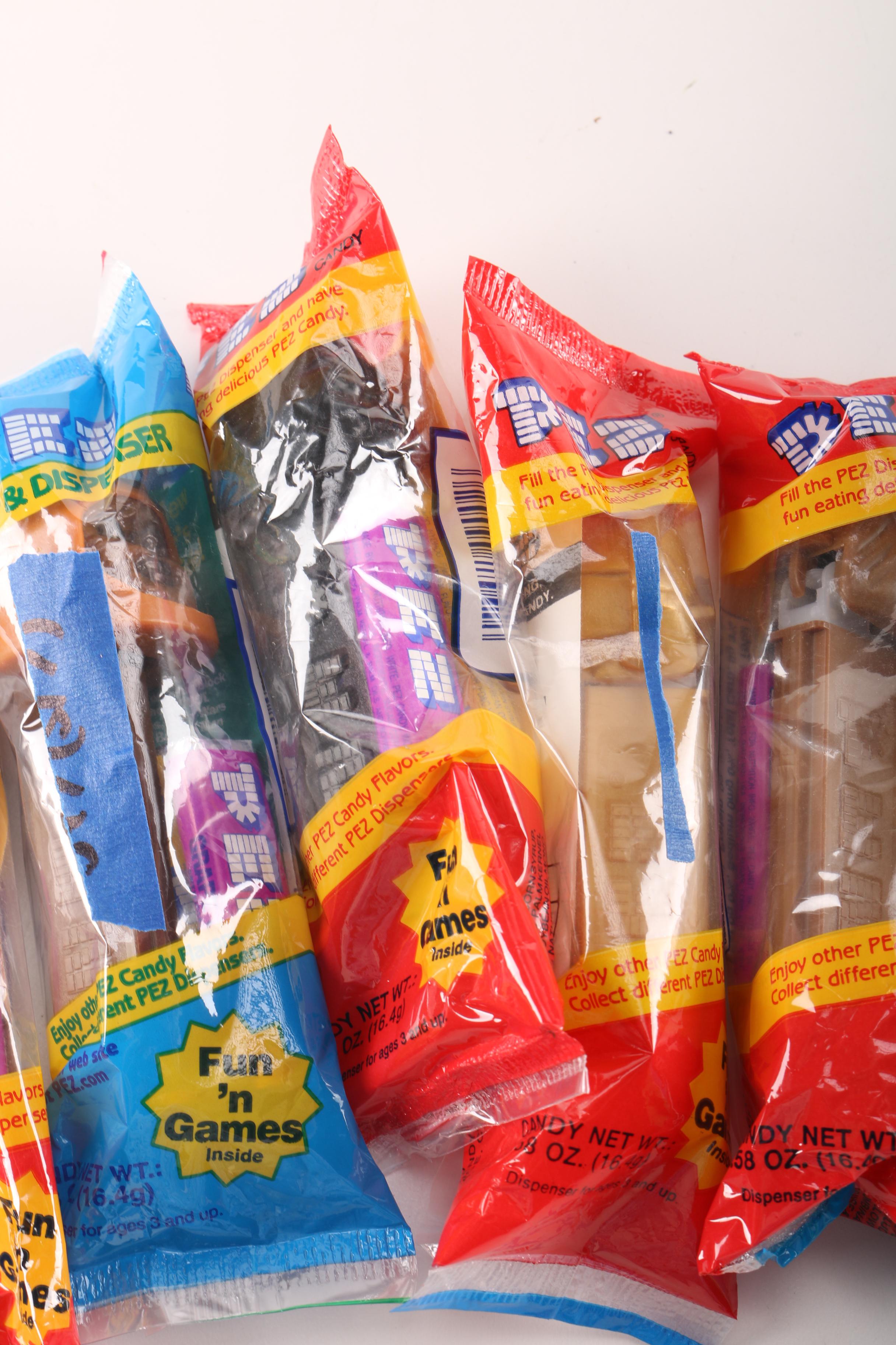 Assorted "Star Wars" Pez Dispensers in Packs