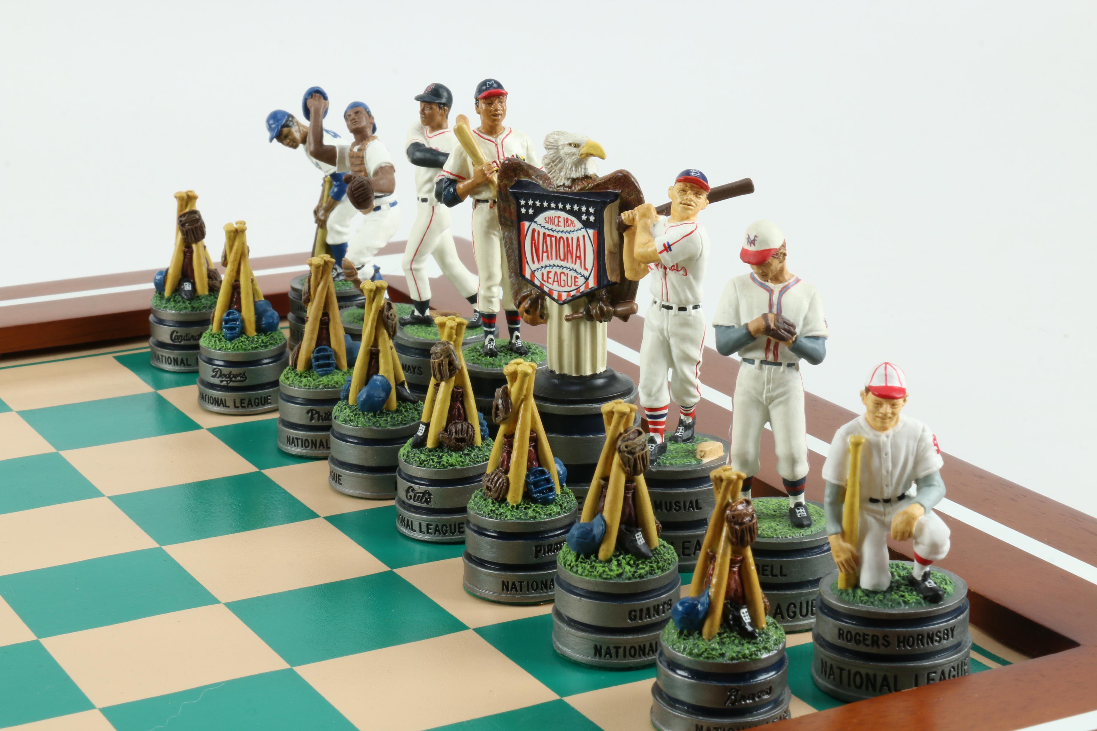 Danbury Mint Major League Baseball Chess Set