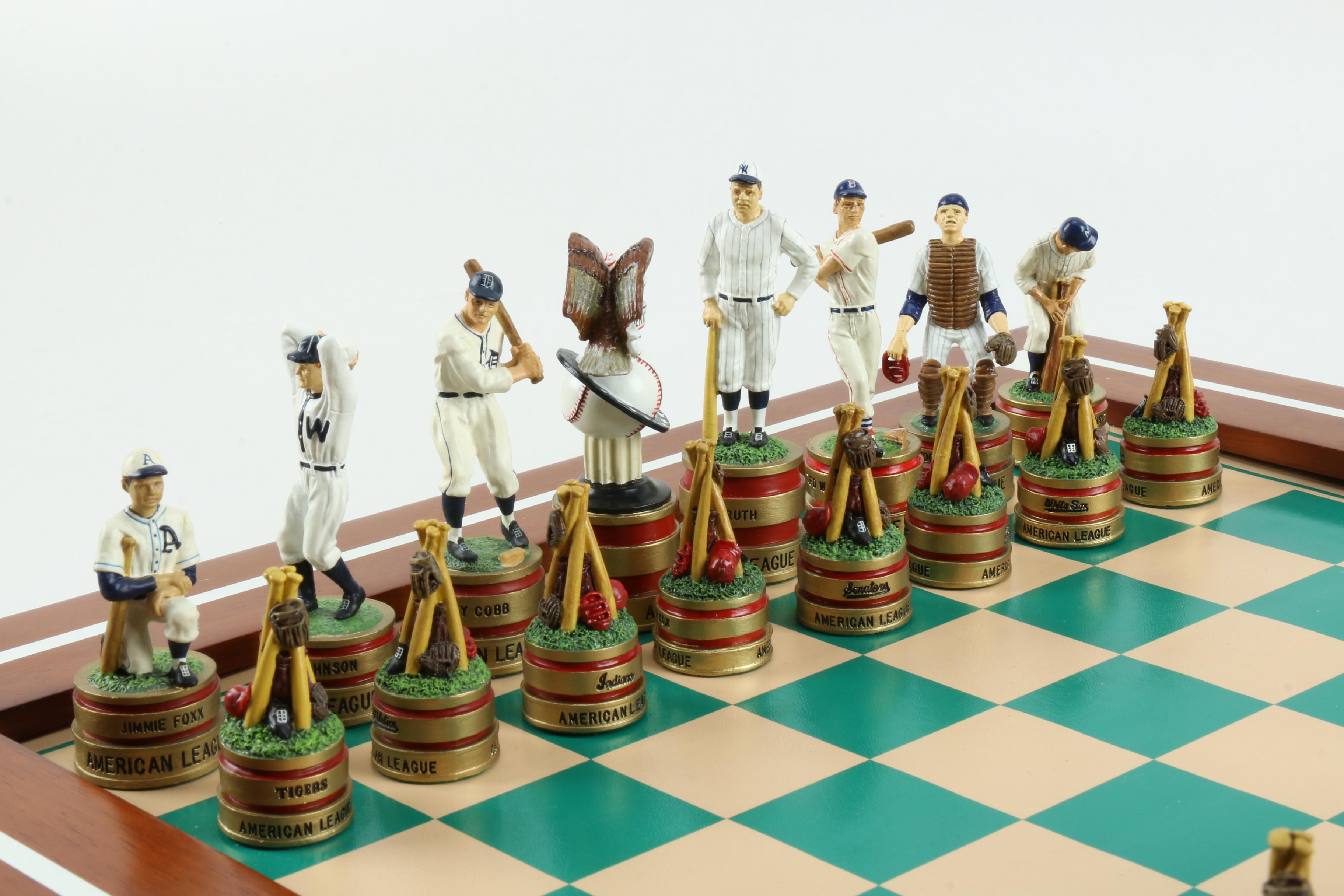 Danbury Mint Major League Baseball Chess Set