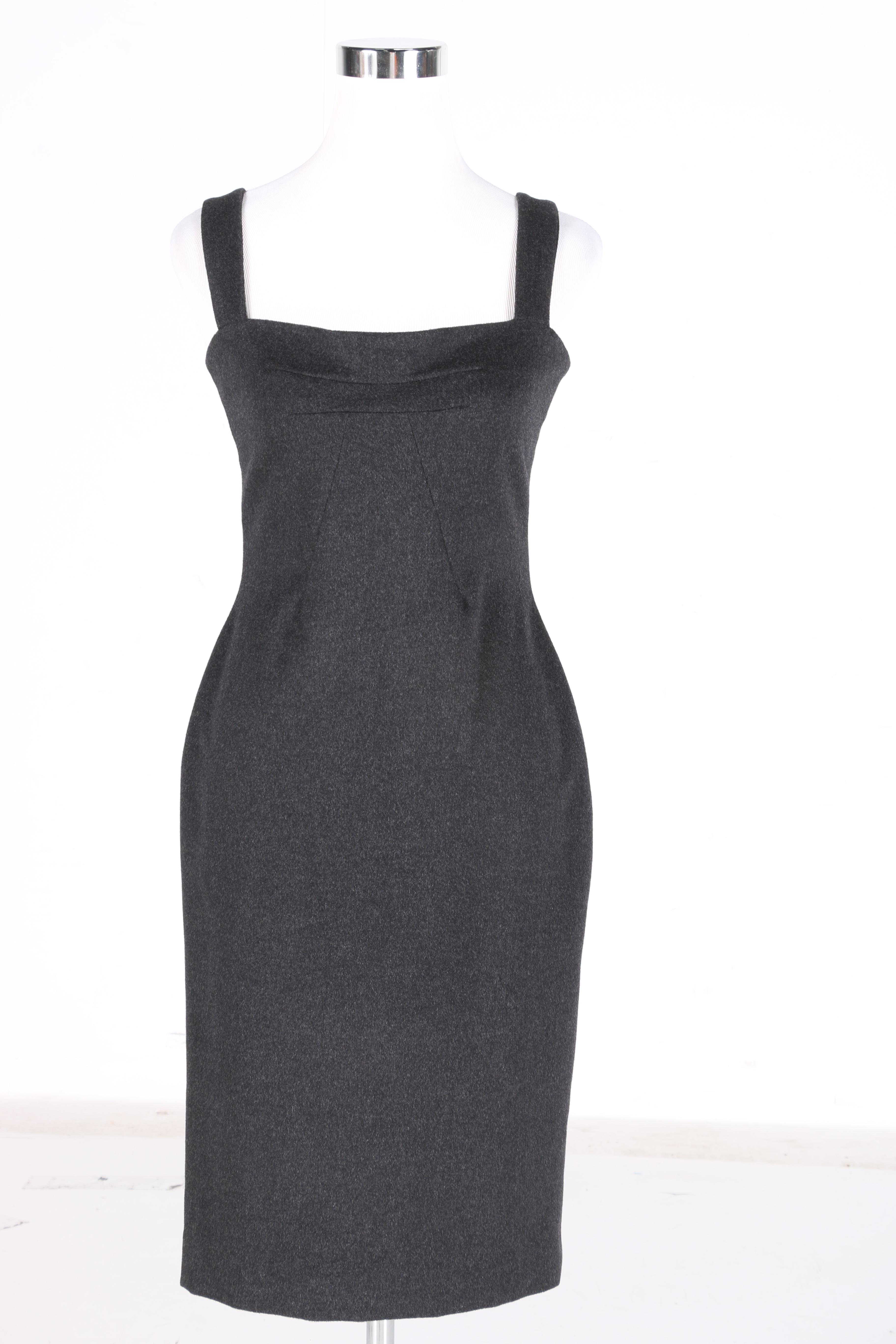 Dolce & Gabbana Wool Dress Set With Mink Trim