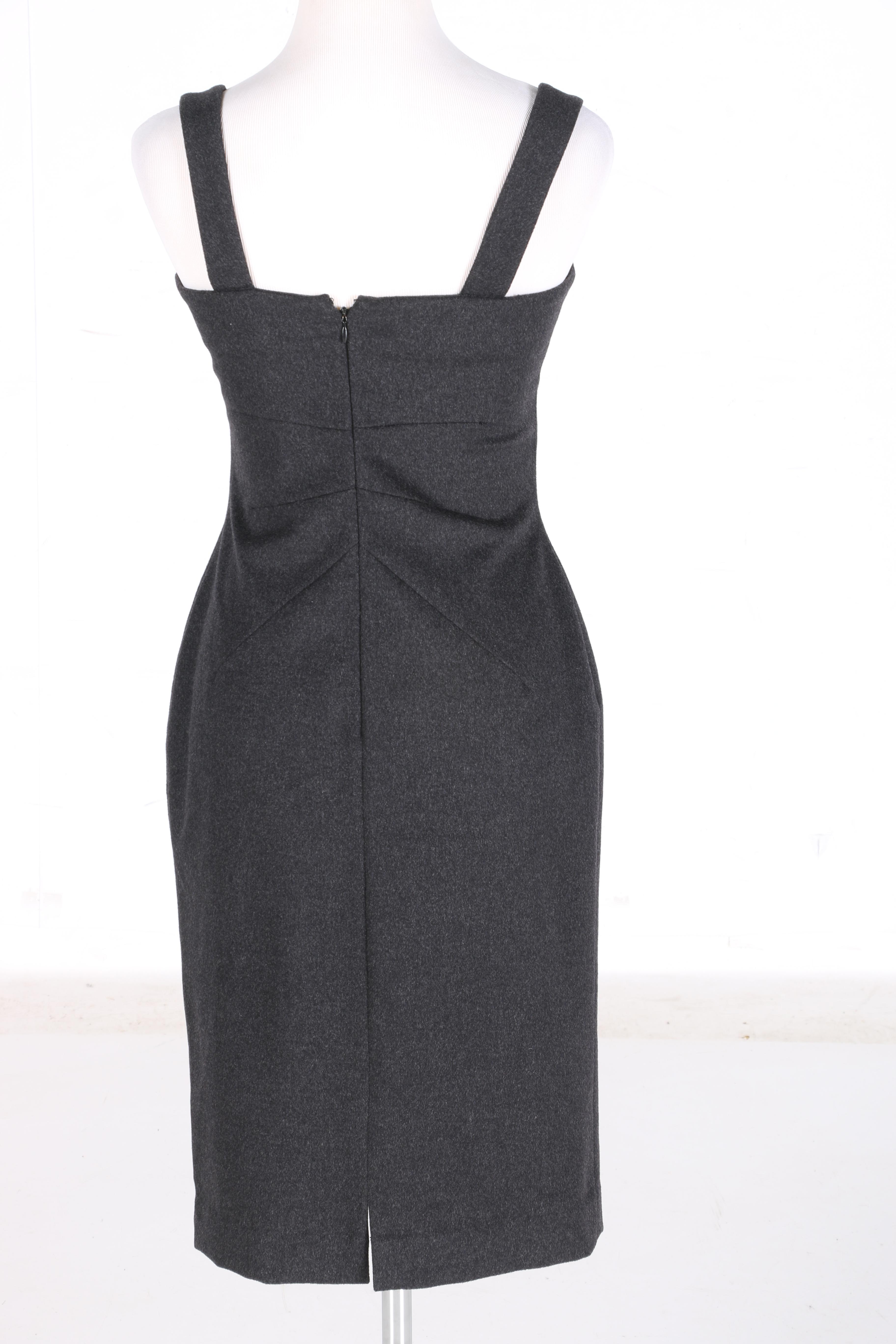 Dolce & Gabbana Wool Dress Set With Mink Trim