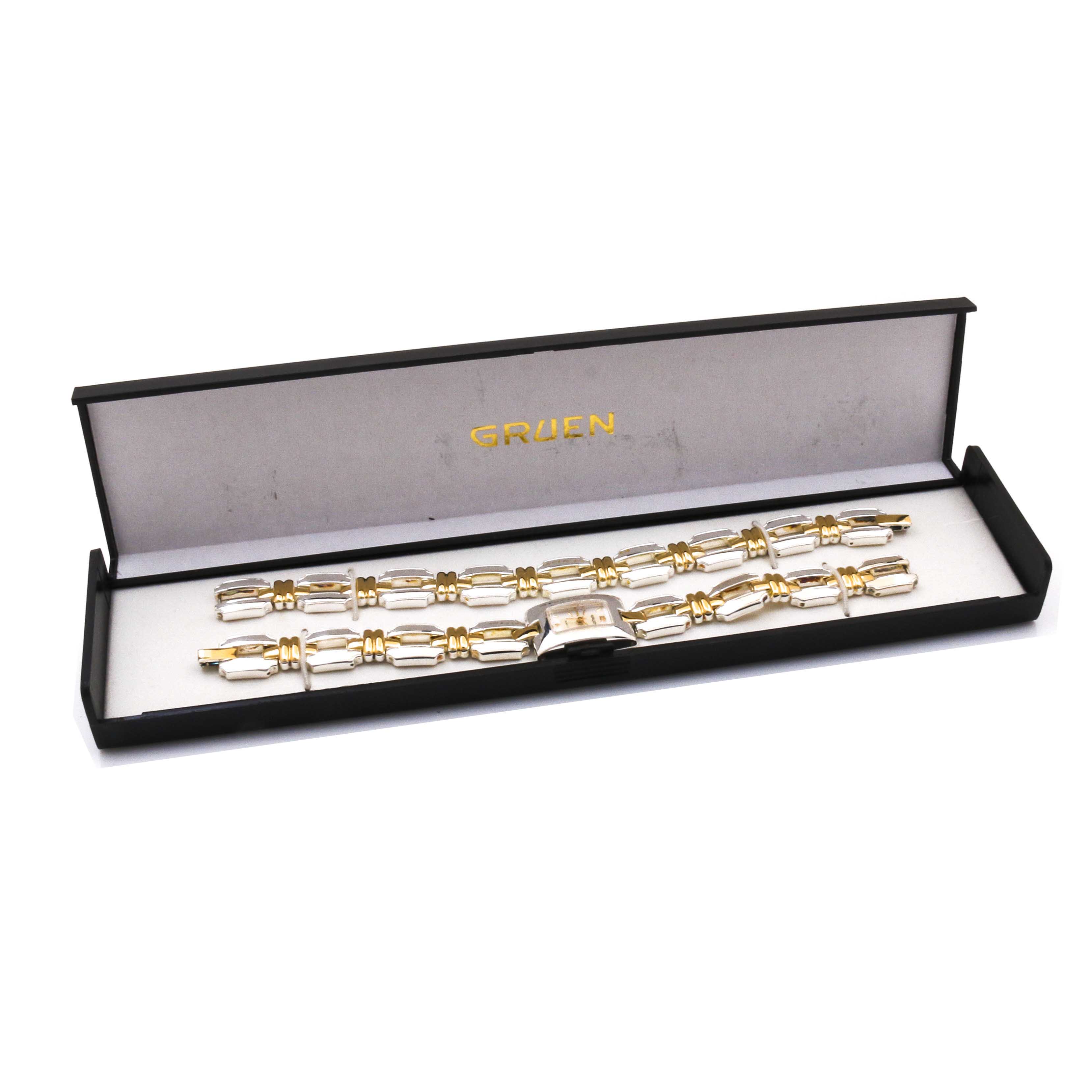 Gruen Quartz Watch and Bracelet