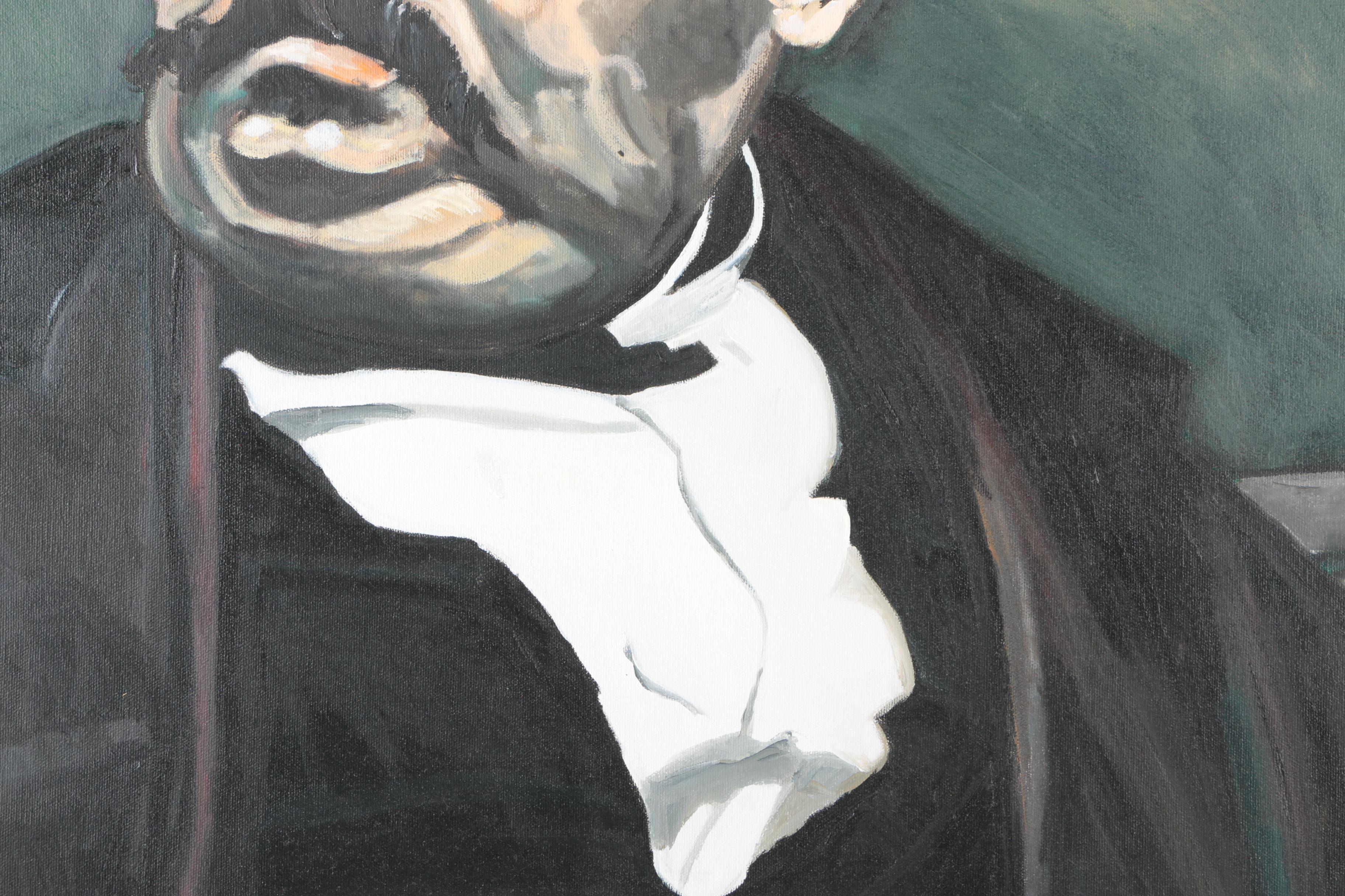 Ronald Fritkin Oil Painting on Canvas "Louis"