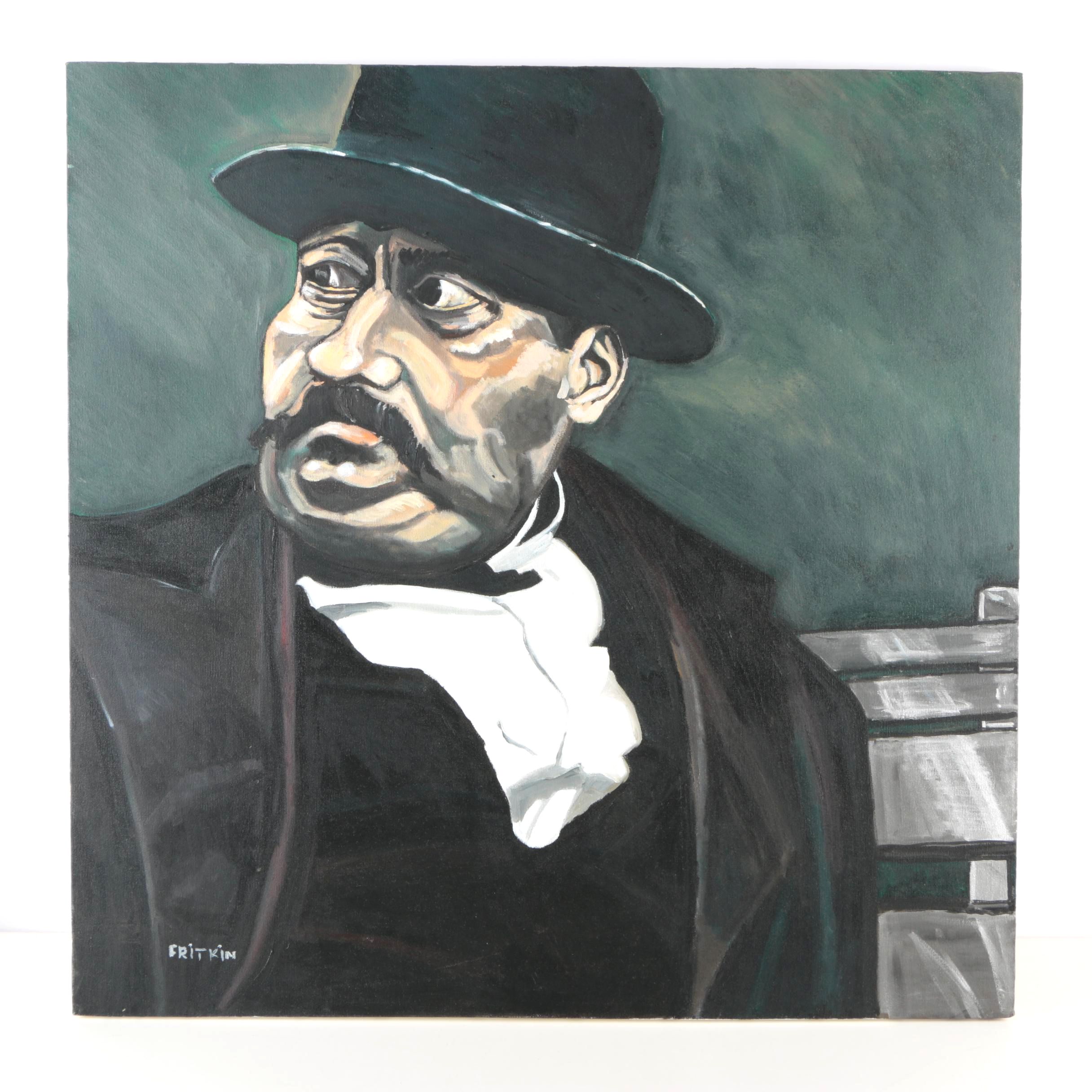 Ronald Fritkin Oil Painting on Canvas "Louis"