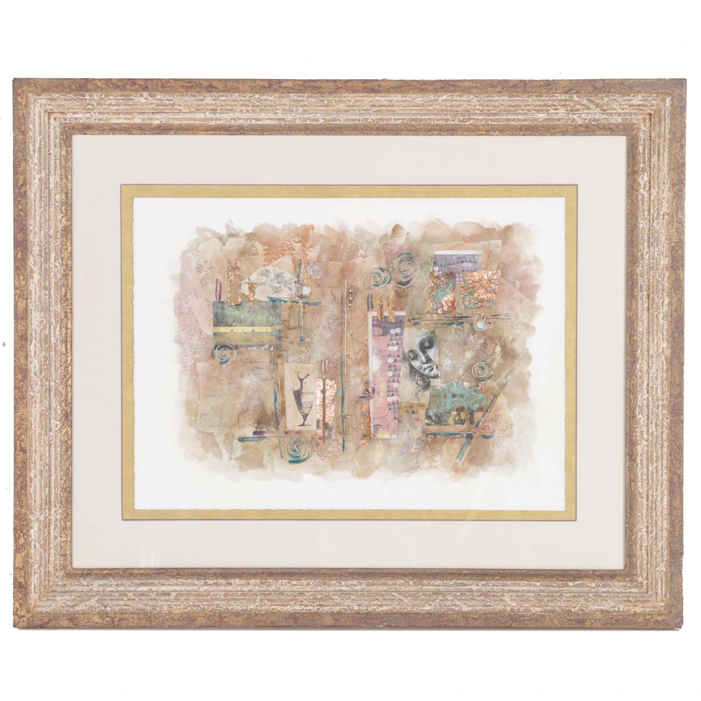 Patricia A. Beatty Mixed Media "Modern Greek"