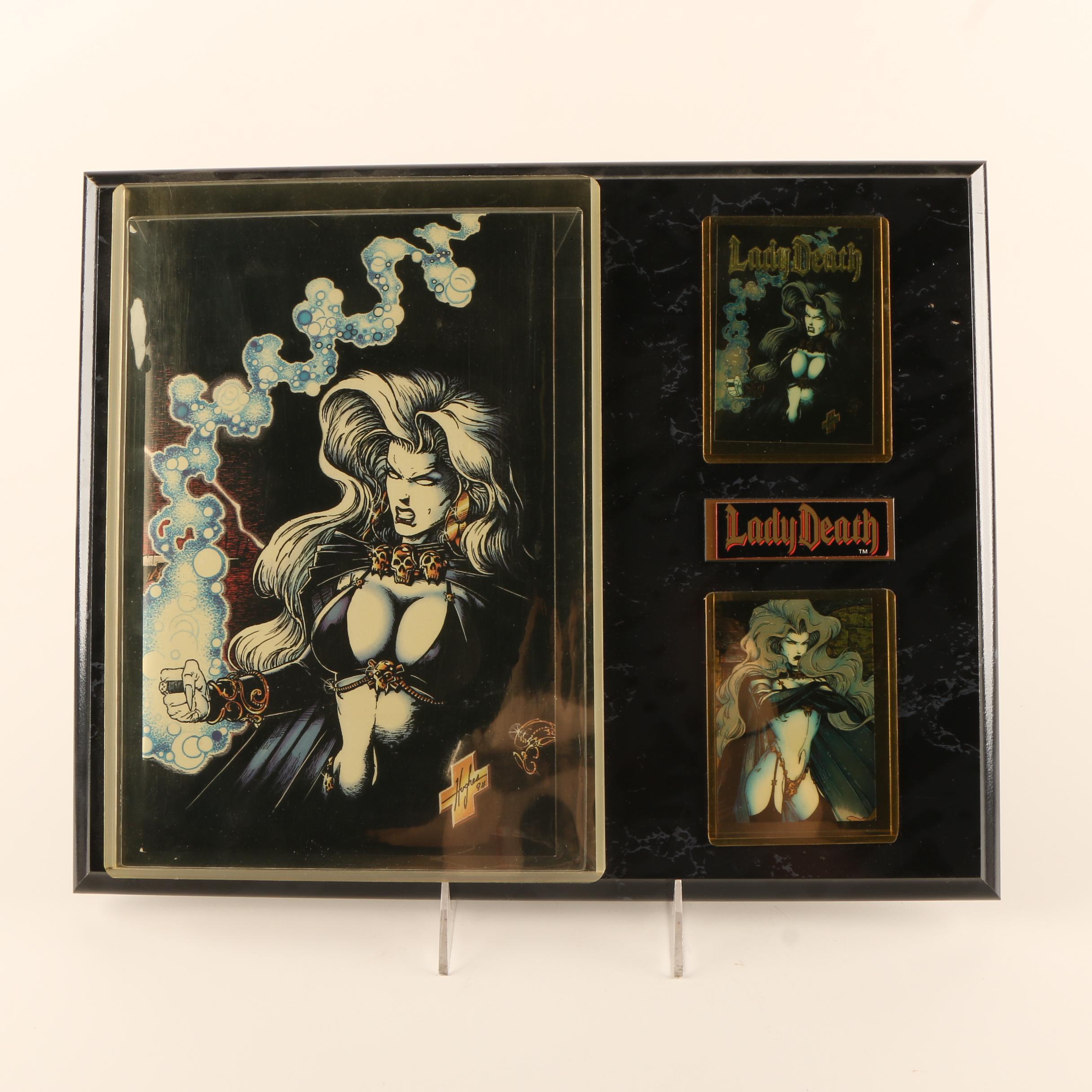 Pair of "Lady Death" Art Works After Steven Hughes