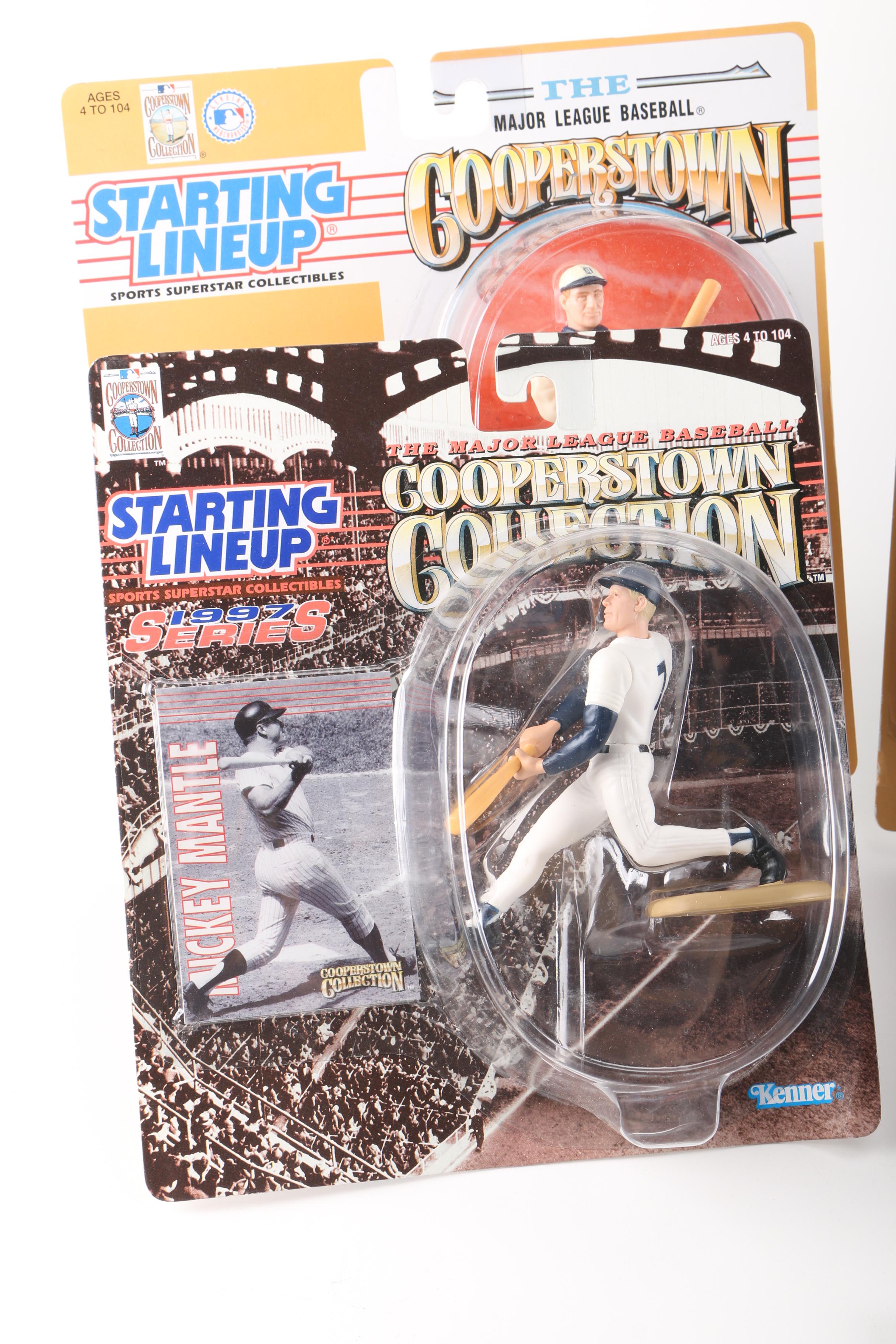 Starting Lineup Cooperstown Collection Baseball Action Figures Including Babe Ruth