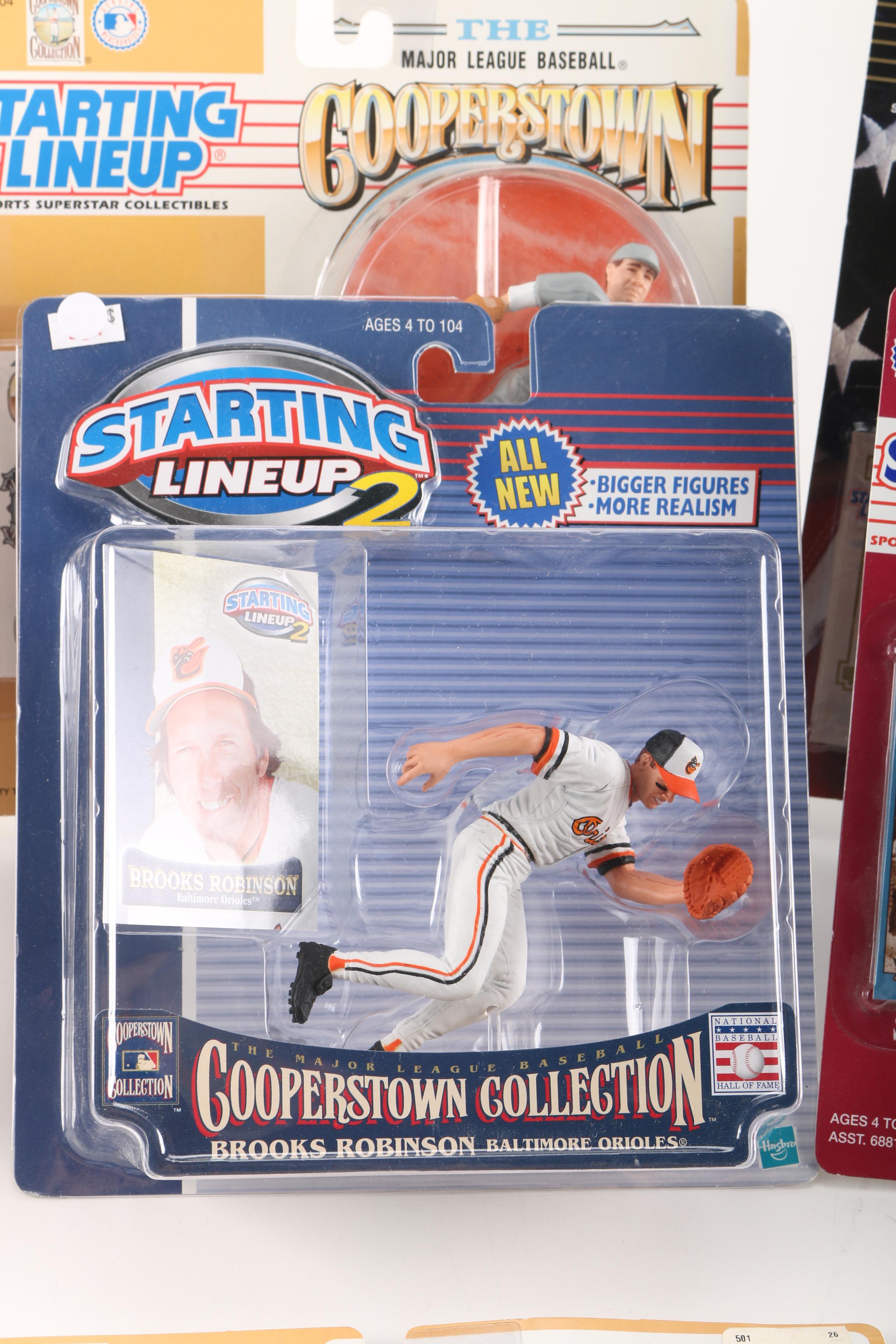 Starting Lineup Cooperstown Collection Baseball Action Figures Including Babe Ruth