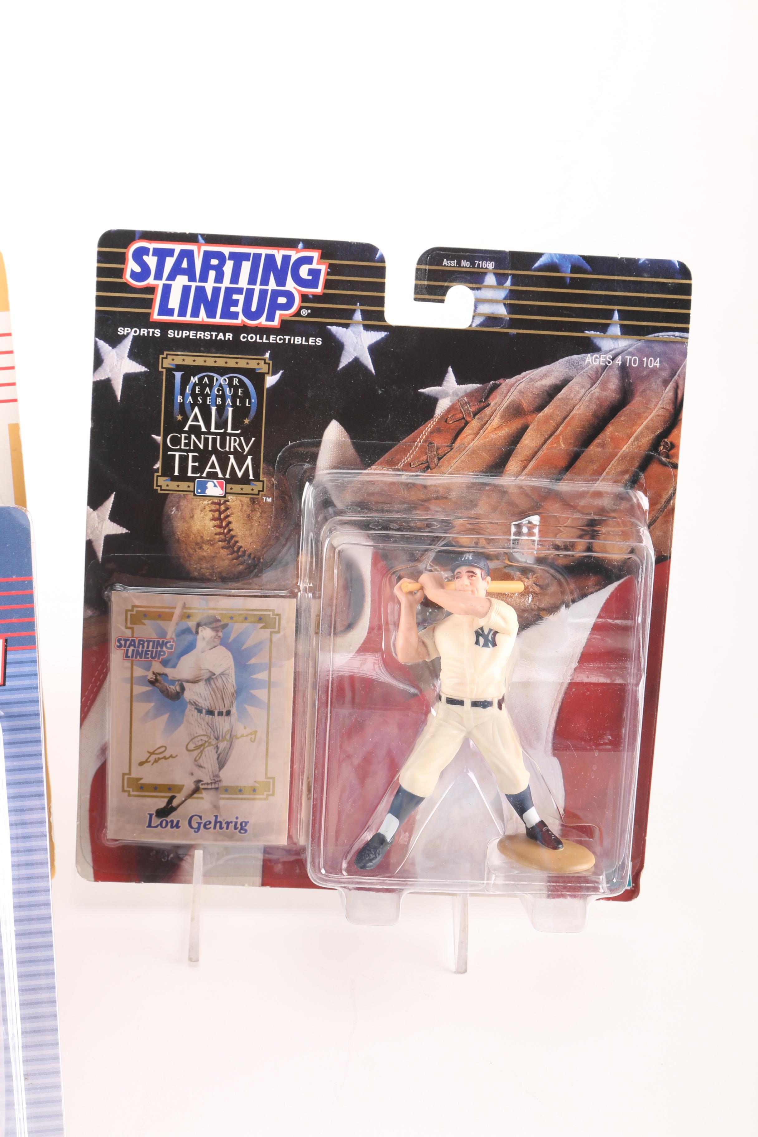 Starting Lineup Cooperstown Collection Baseball Action Figures Including Babe Ruth