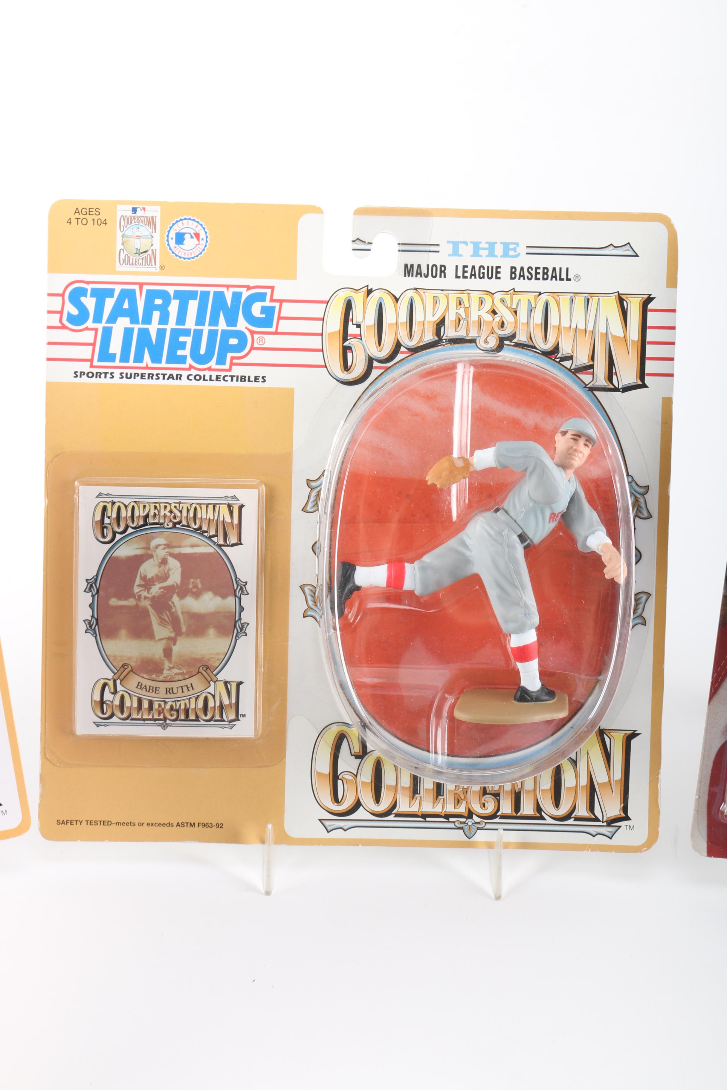 Starting Lineup Cooperstown Collection Baseball Action Figures Including Babe Ruth