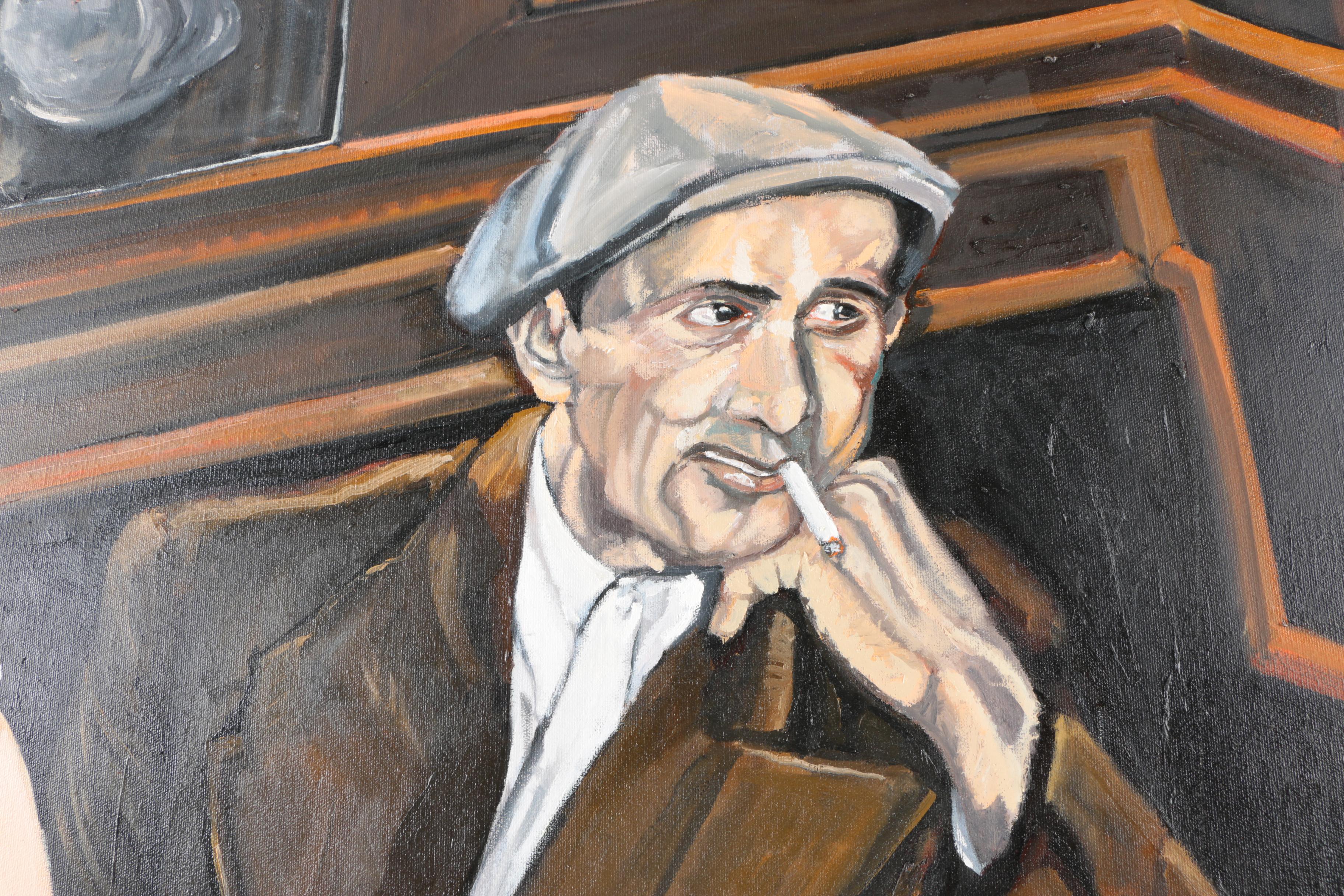 Ronald Fritkin Oil Painting "The Conversation"