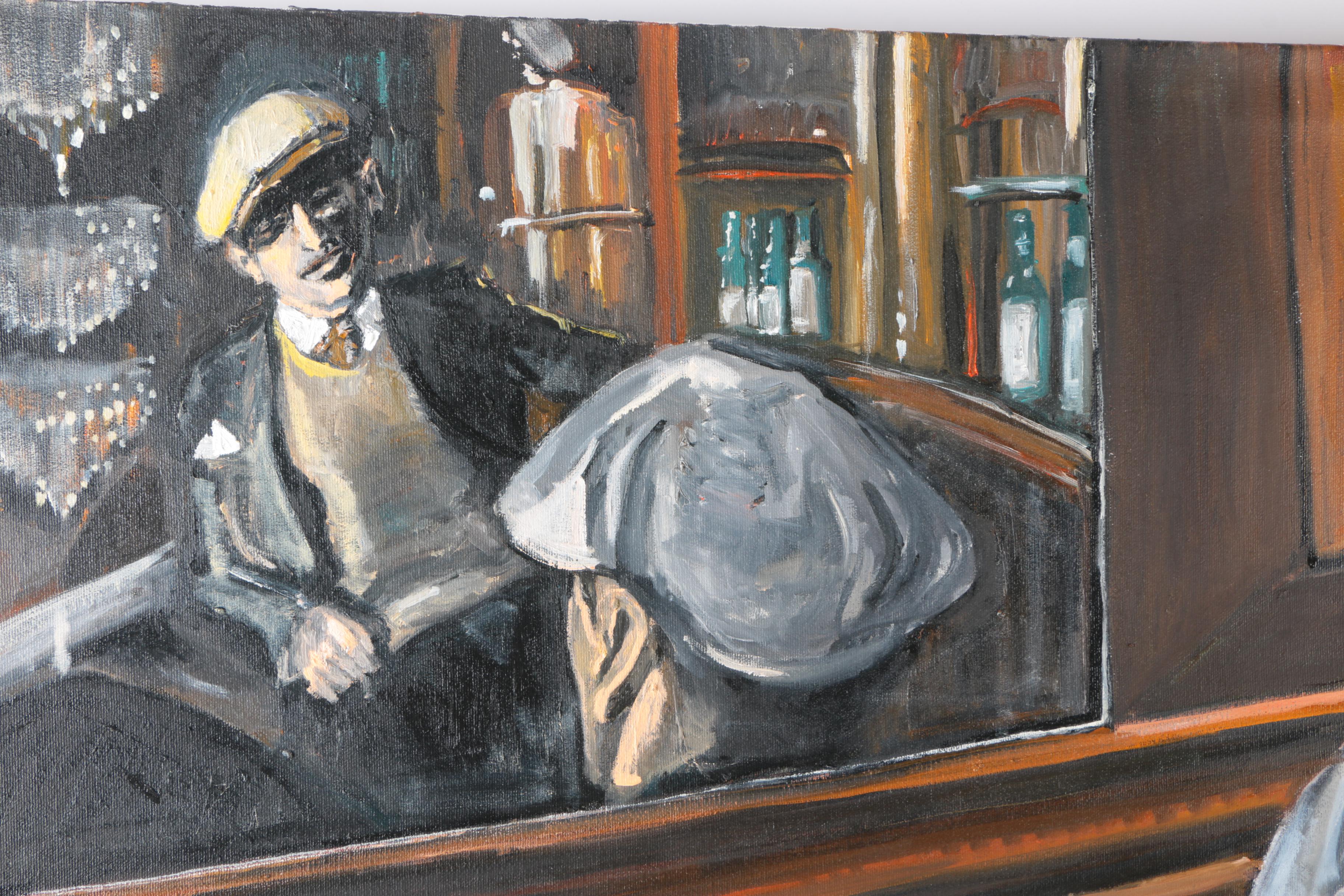 Ronald Fritkin Oil Painting "The Conversation"