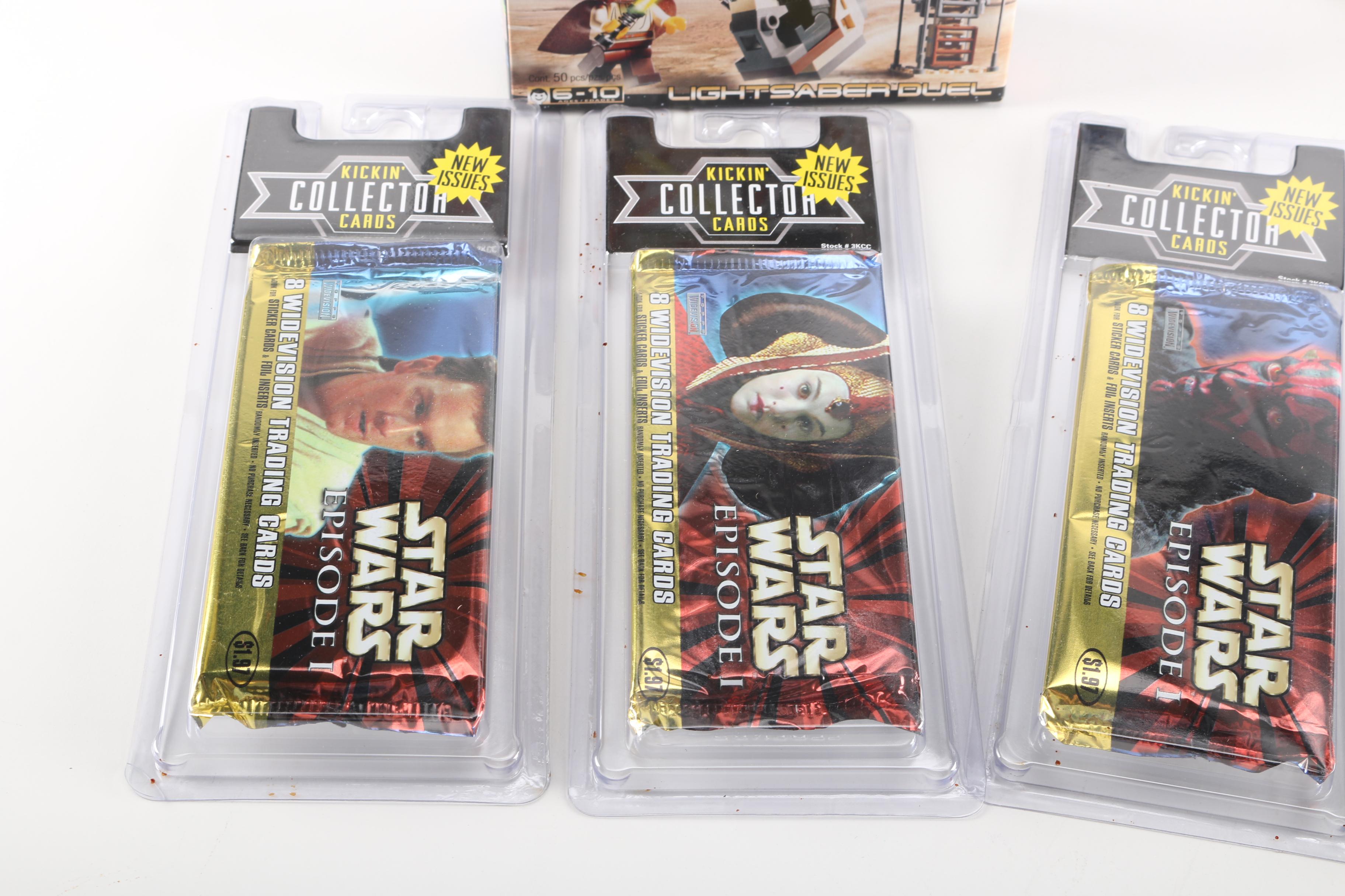 "Star Wars" Action Figures, Trading Cards, and Puzzle