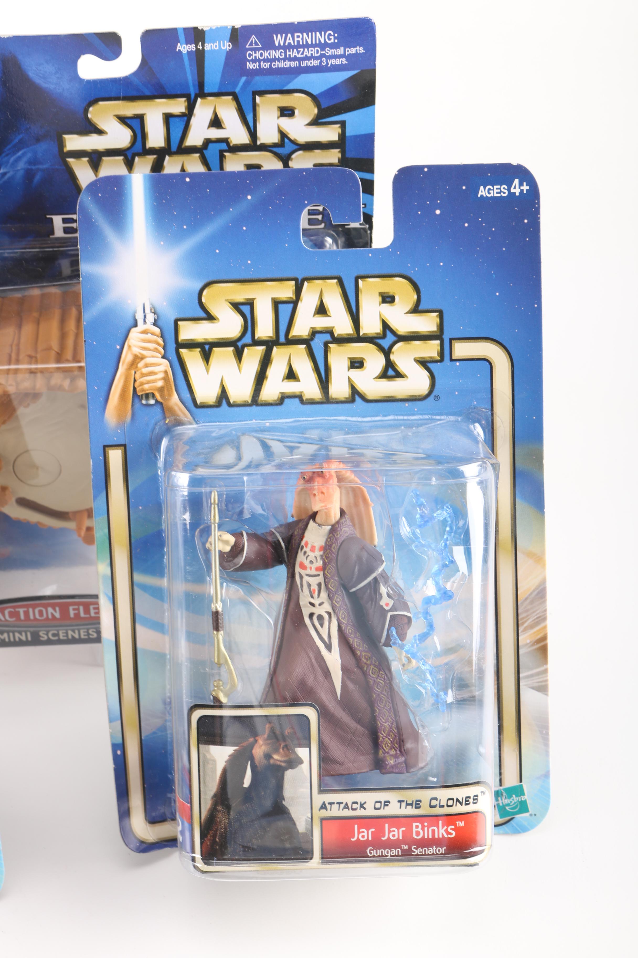 "Star Wars" Action Figures, Trading Cards, and Puzzle
