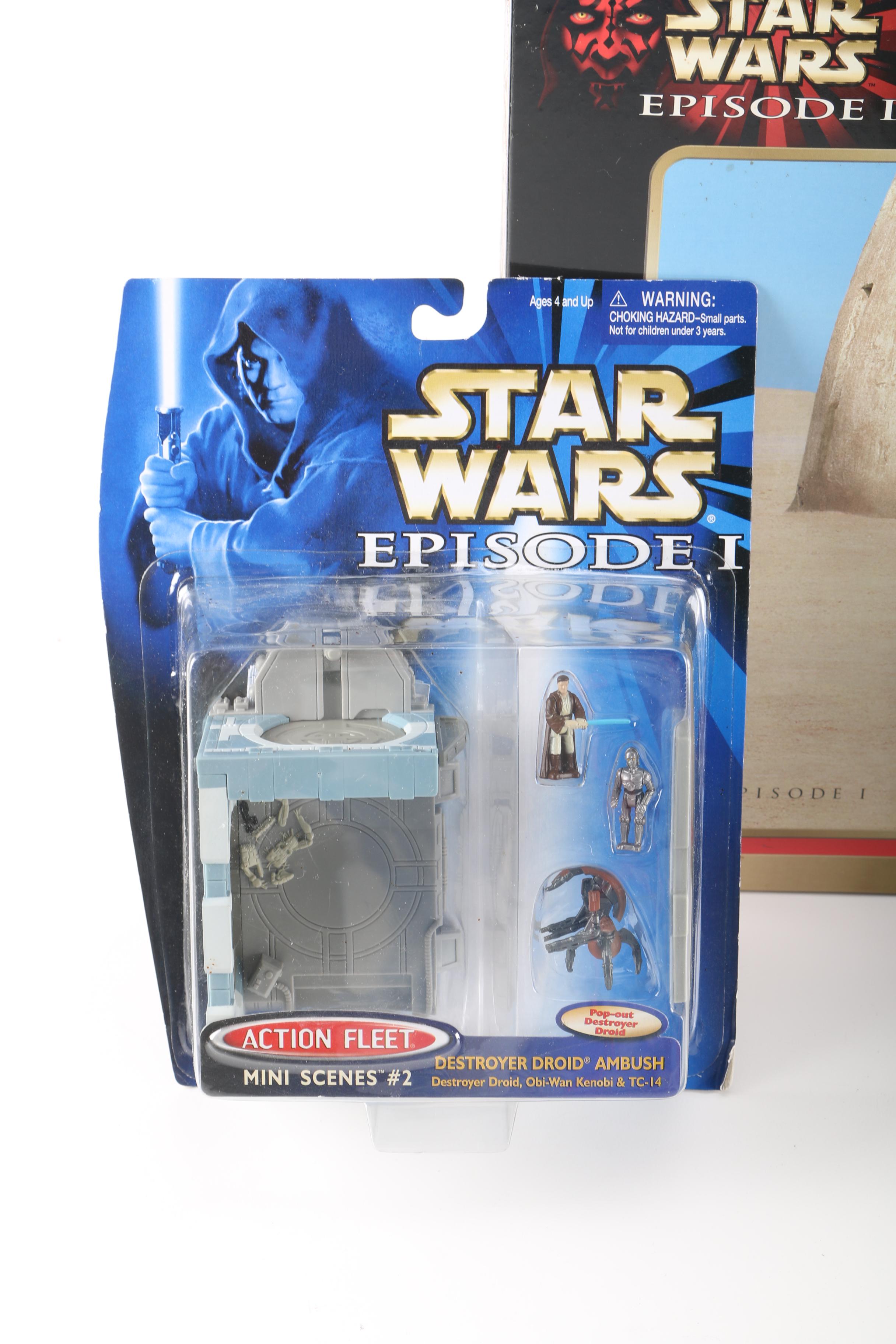 "Star Wars" Action Figures, Trading Cards, and Puzzle