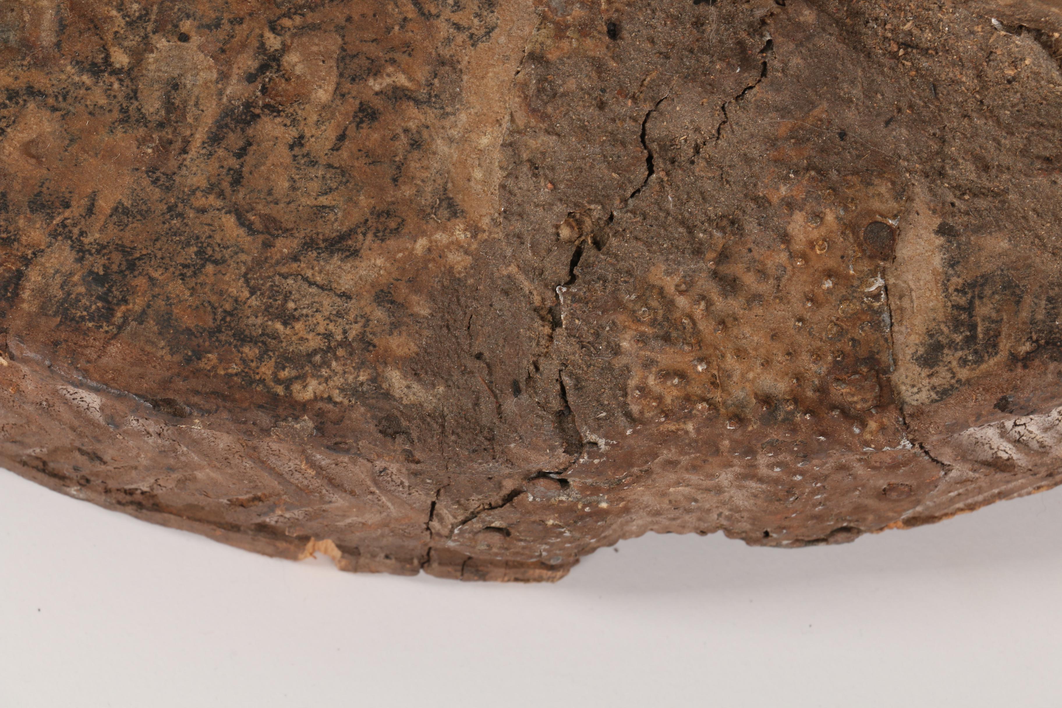 African Luba Tribe Carved Wood Drum