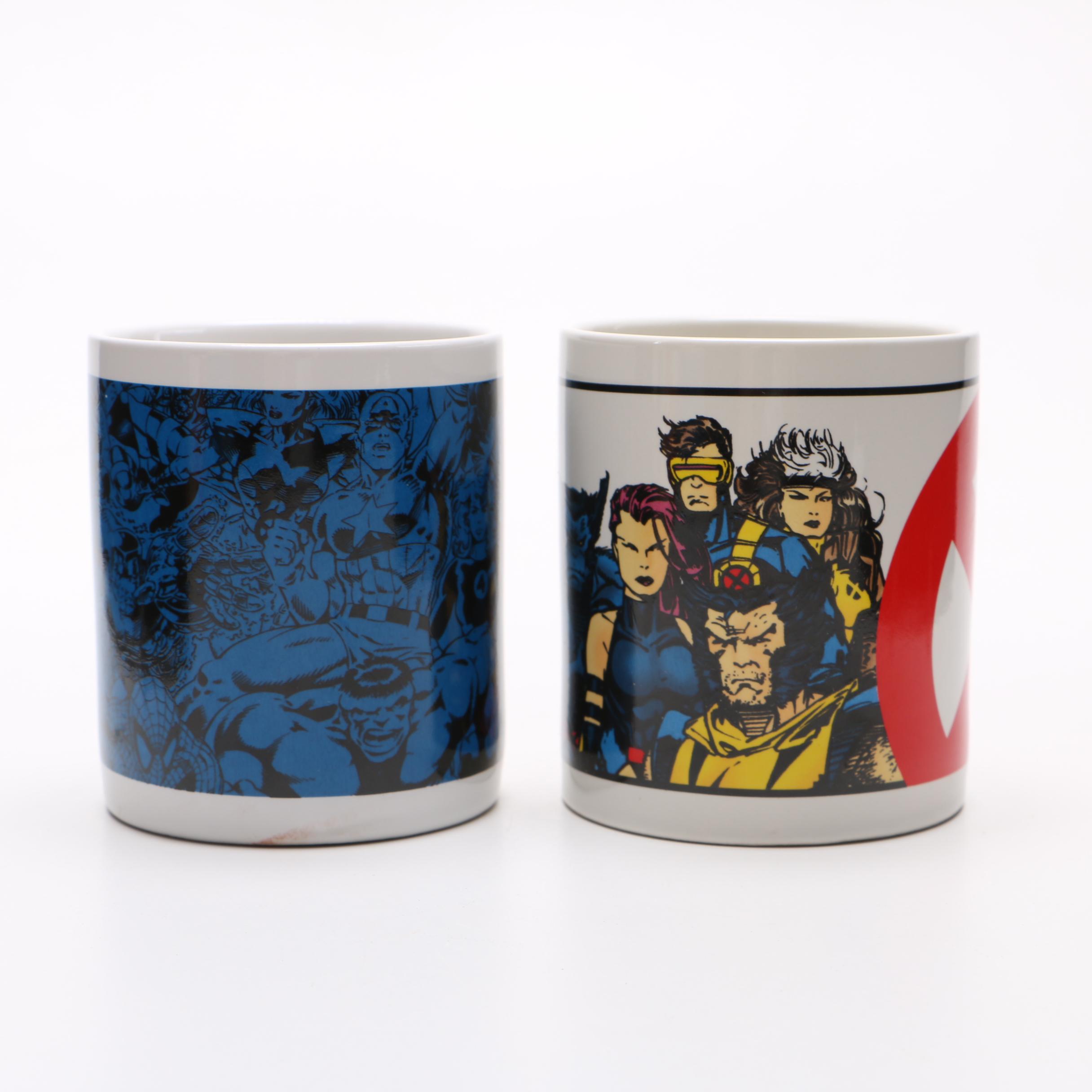 Pair of Marvel Comics Mugs